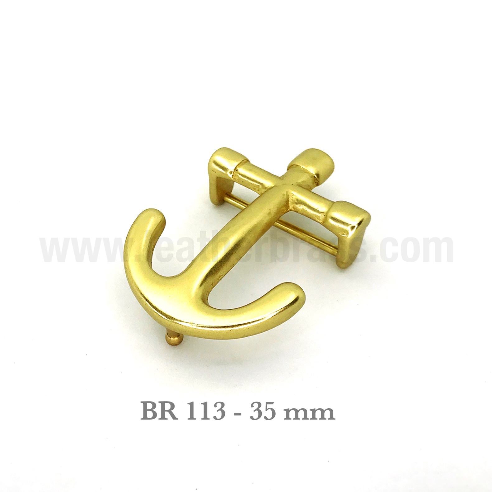 ฺBR113 หัวเข็มขัดทองเหลือง Anchor ขนาด 35 และ 38 มิล อะไหล่ทองเหลือง leatherbrass**ราคาต่อชิ้น**