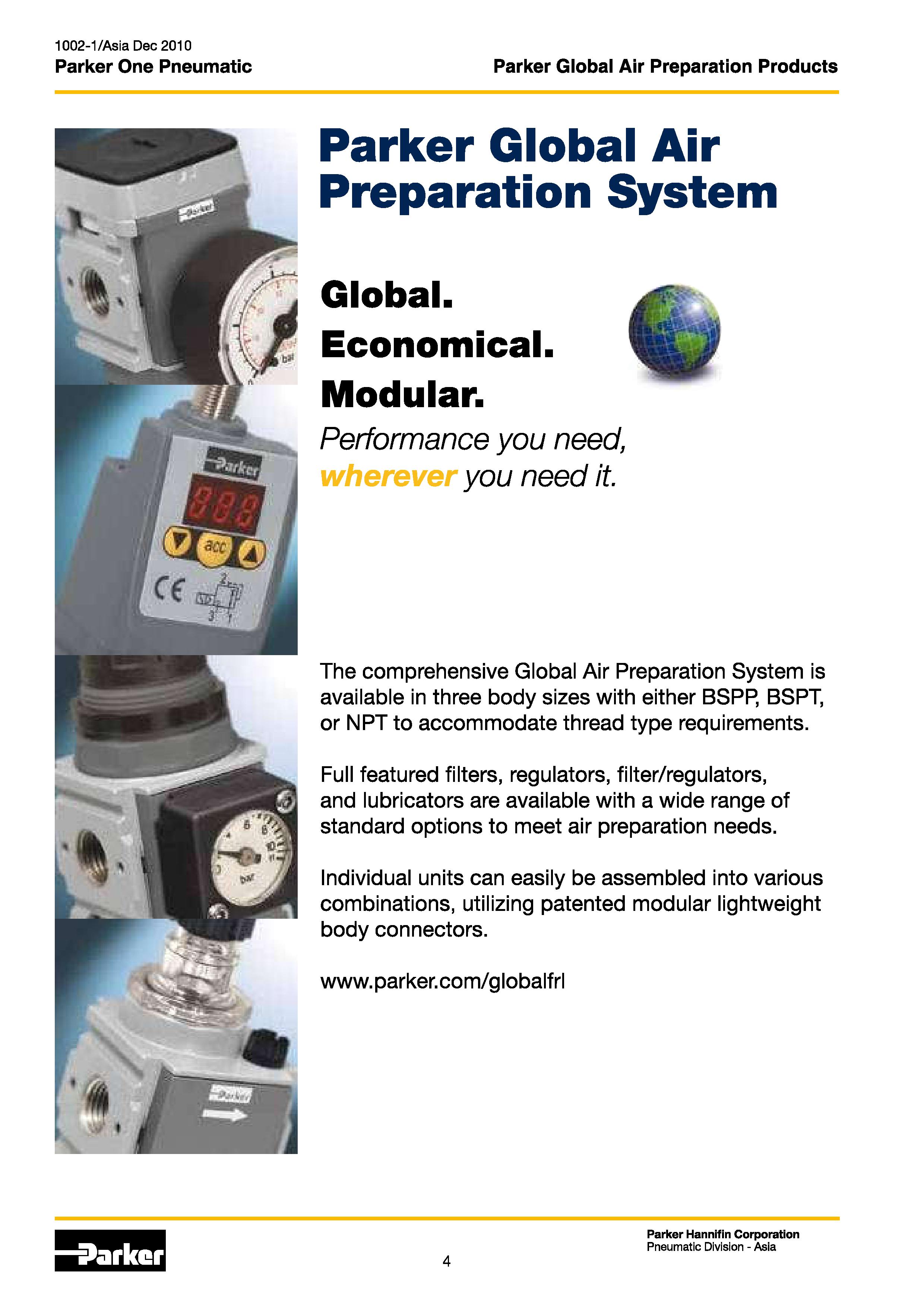PARKER FILTER REGULATOR LUBRICATOR