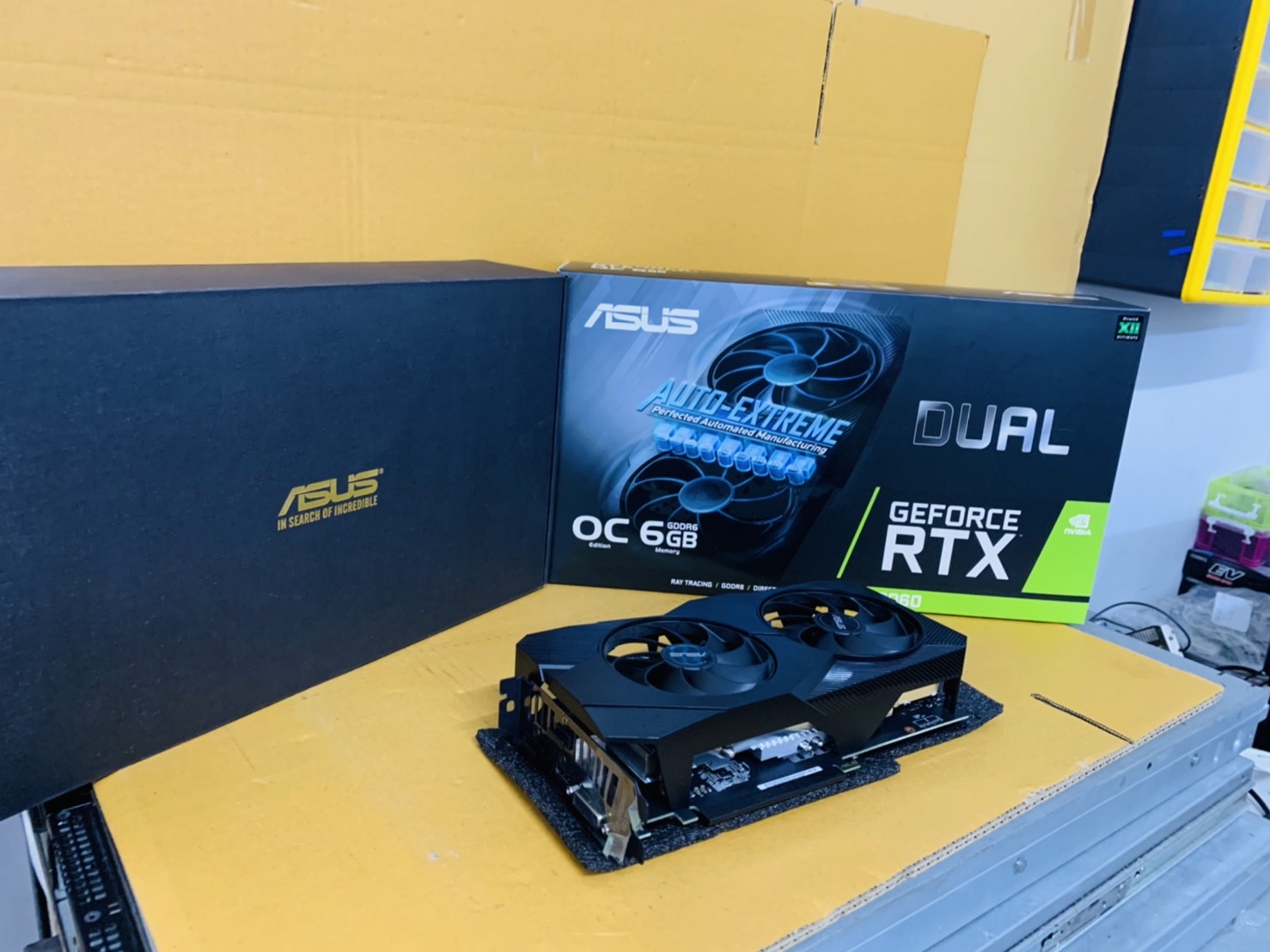 การ์ดจอ ASUS VGA GEFORCE RTX 2060 DUAL EVO O6G - 6GB GDDR6 Graphics Card