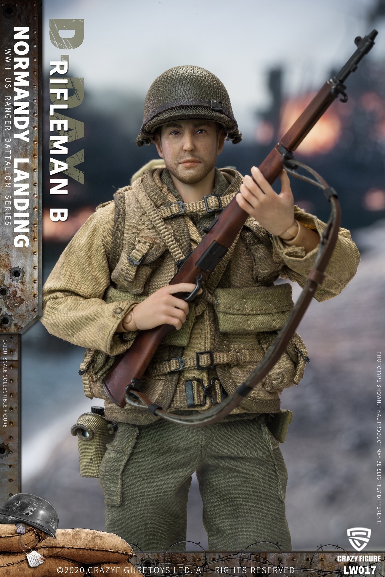 [สั่งจอง]Crazy Figure 1/12 : WWII U.S. Rangers On D-Day