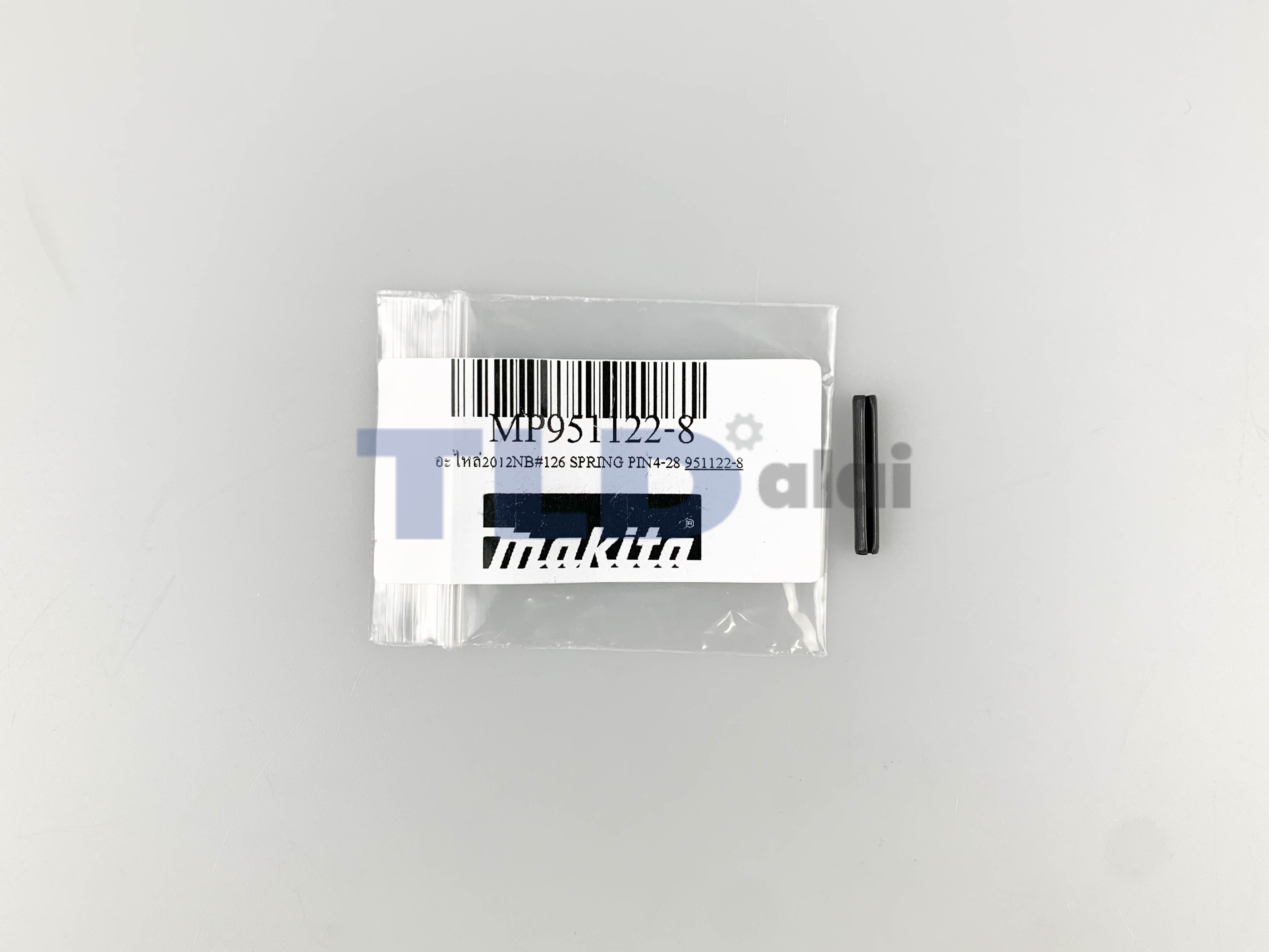 สลักข้อต่อก้านหมุน (แท้) เครื่องไสไม้ Makita มากีต้า รุ่น 2012NB #126 (951122-8) (อะไหล่แท้100%) SPRING PIN4-28