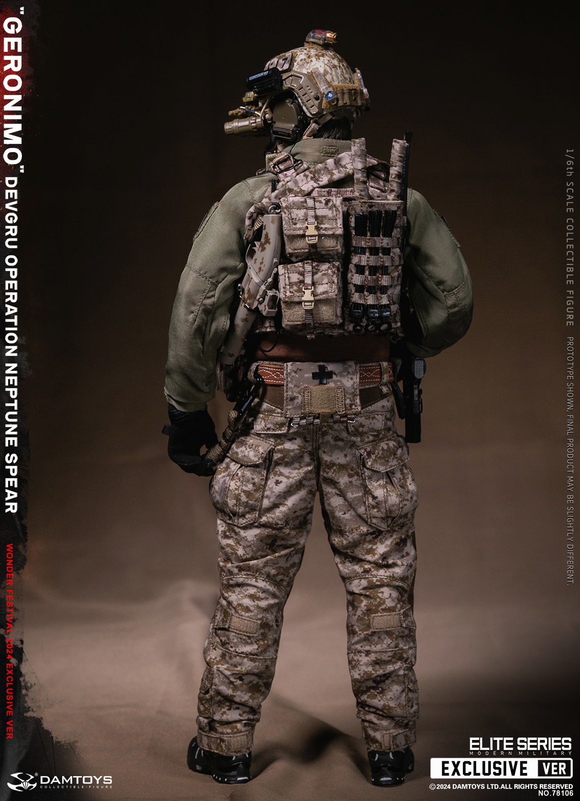 [สั่งจอง] DAMTOYS 78106 1/6 : DEVGRU Operation Neptune Spear “GERONIMO” [WF2024 Exclusive ver]