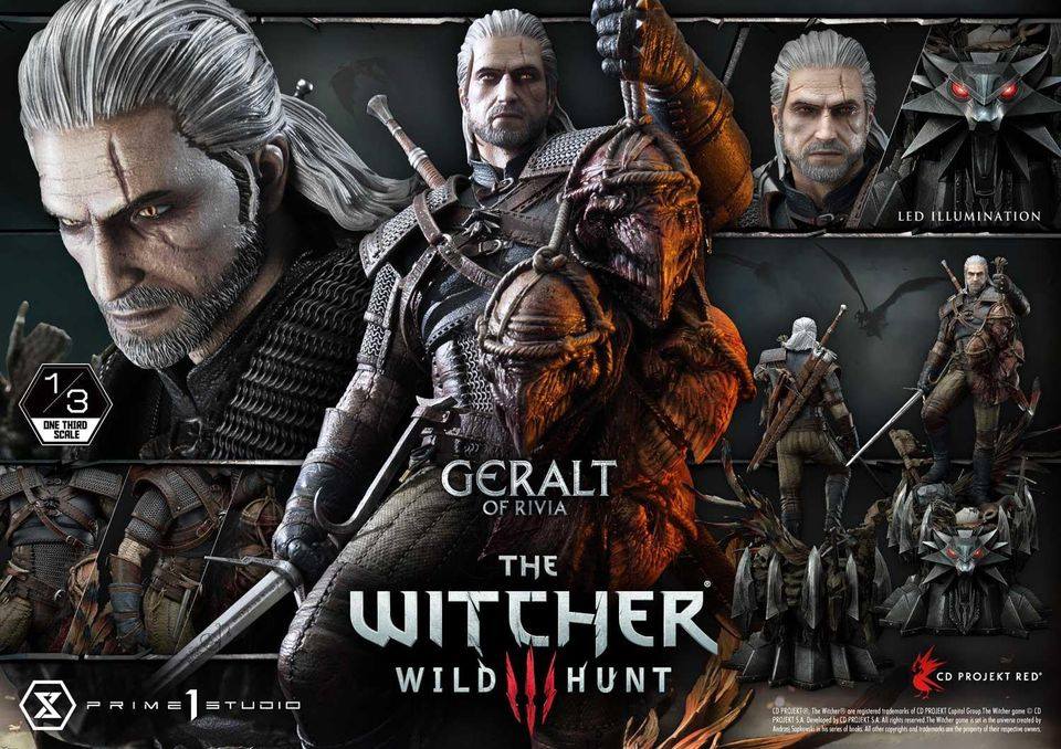 [สั่งจอง]Prime 1 Studio MMW3-01 1/3 scale Geralt of Rivia (The Witcher 3)