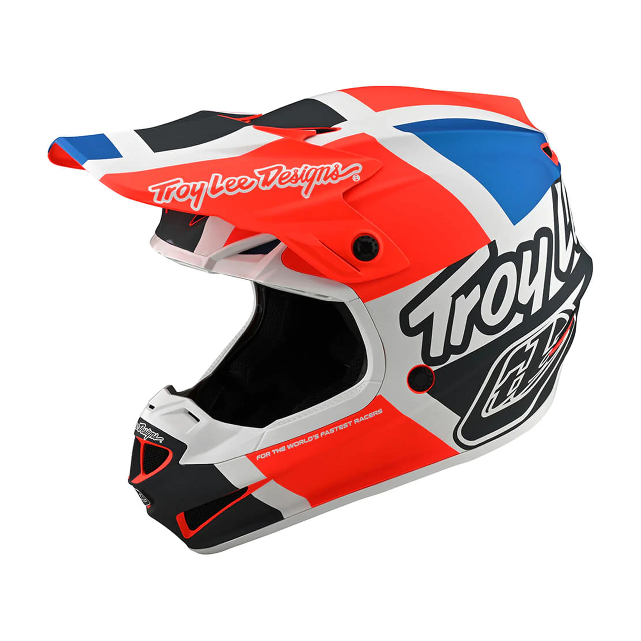 หมวกกันน็อค Troy Lee Designs SE4 Polyacrylite Quattro Helmet Red / Charcoal