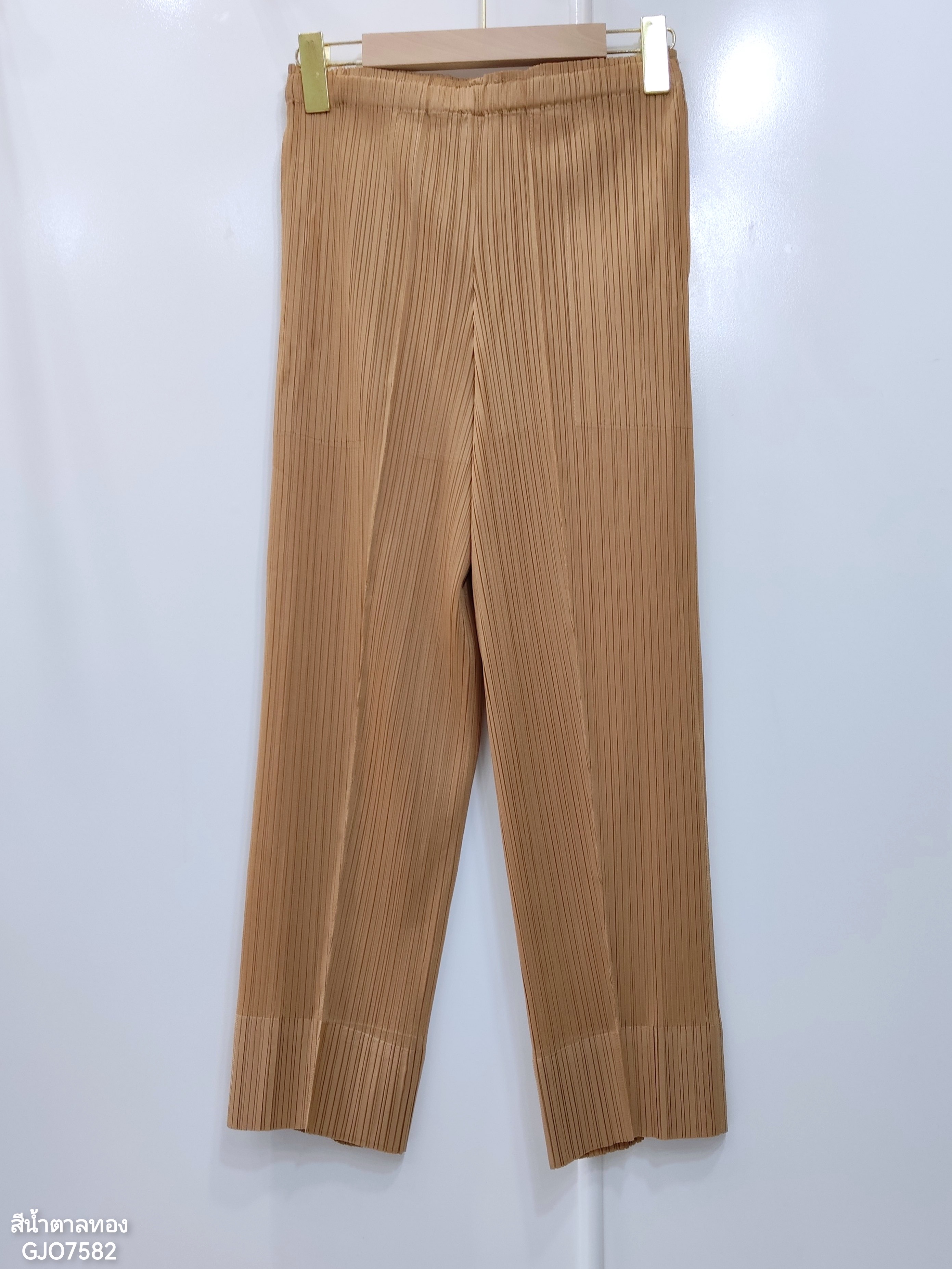 ปรับราคาลง20%!! ยาว34นิ้ว! 2MUAY รุ่น GJO7582 กางเกงพลีทคุณภาพ SLIM TUCK PLEATED PANTS 9 สี FREE SIZE