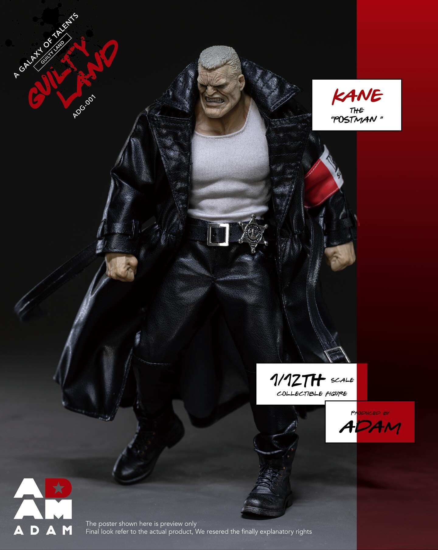 [สั่งจอง]ADAM-ADG-001 1/12 : GUILTY LAND-KANE THE “POSTMAN”