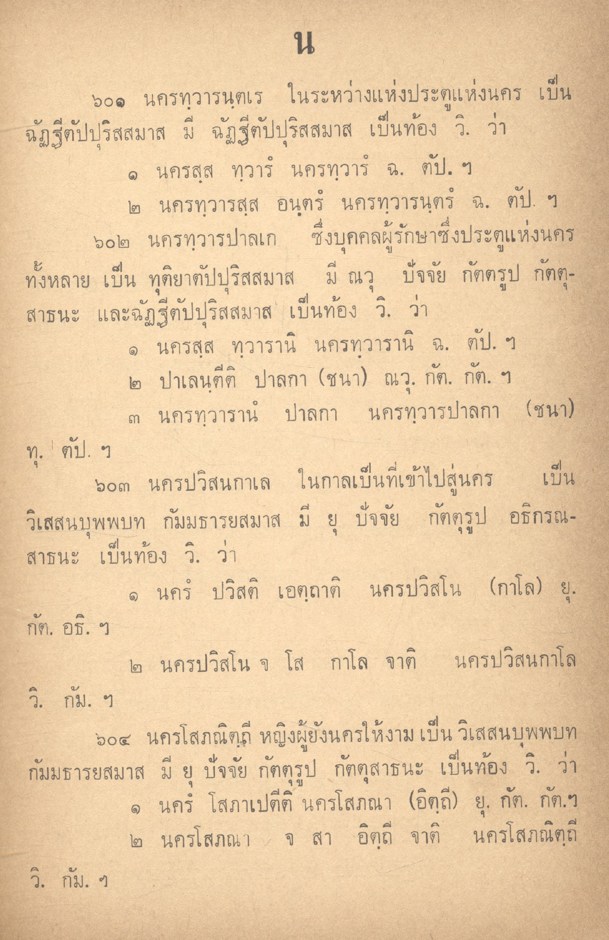 วจนานุกรม สมาสท้อง เล่ม ๓ ของ พระราชวรญาณมุนี (เปลี่ยน ปุณฺโณ ป.๙) วัดบุรณศิริมาตยาราม พิมพ์ในงานพระราชทานเพลิงศพ พระเทพญาณเวที (ฦๅ ยติกเถร)