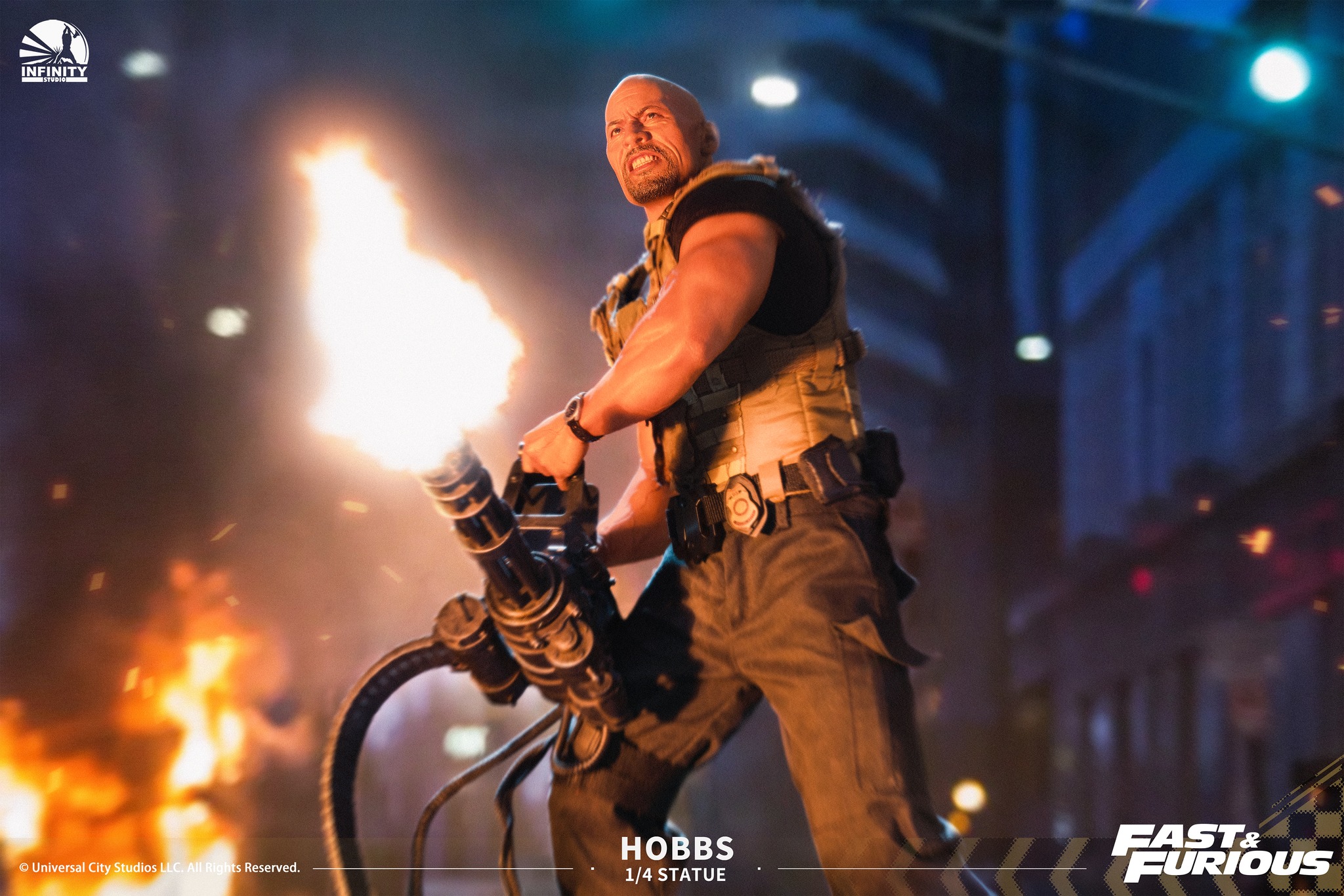[สั่งจอง] Infinity Studio 1/4 Statue : Fast and Furious 7 - Hobbs