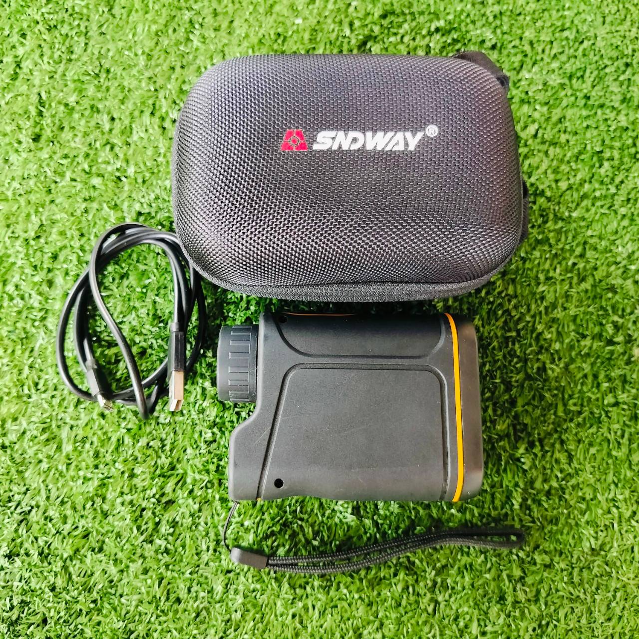 กล้องวัดระยะ Laser Rangefinder SNDWAY SW‐600A มือสอง เครื่องวัดระยะนาโนเลเซอร์ มาพร้อมสายชาทเเละ กระเป๋า ไม้กอล์ฟพรีเมี่ยมมือสอง ของแท้ By NakaraLuxurious