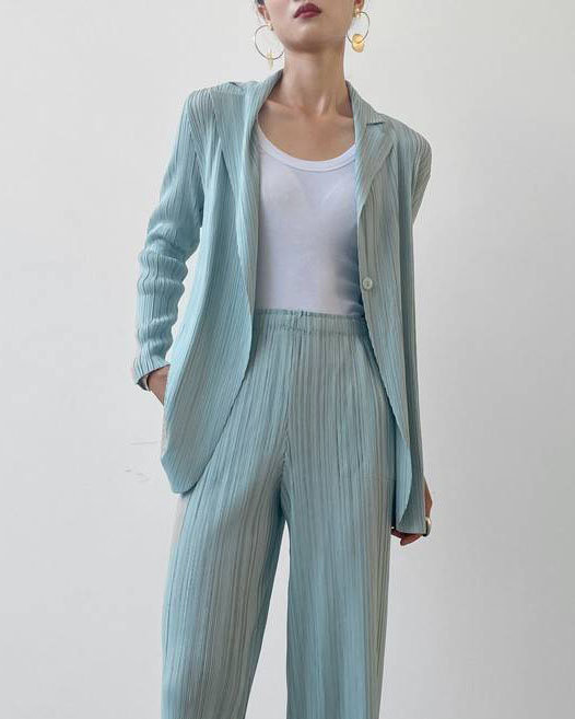2MUAY รุ่น GJO7221 เสื้อคลุมผู้หญิง เสื้อคลุมพลีทคุณภาพ 7สี FREE SIZE COLLAR BUTTON FRONT PLEAT CARDIGAN