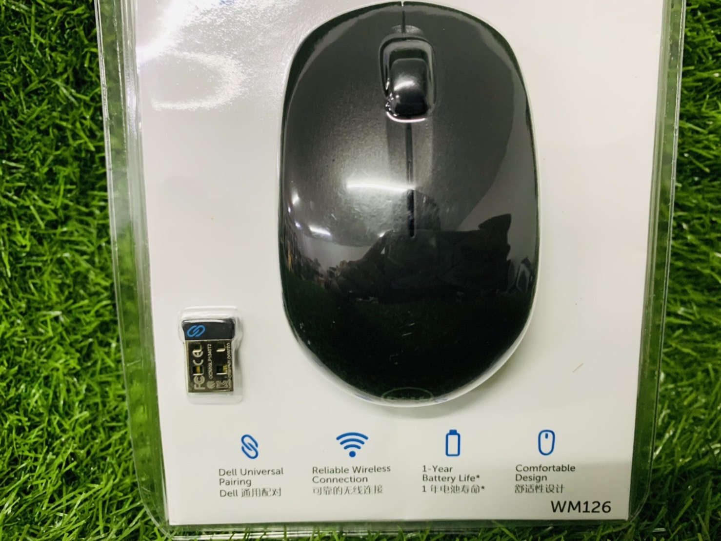 ของใหม่ เมาส์ไร้สาย Wireless Mouse DELL (WM126) BLACK