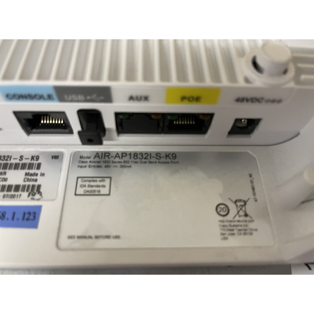 Cisco AIR-AP1832I-S-K9 Aironet 1802 Series