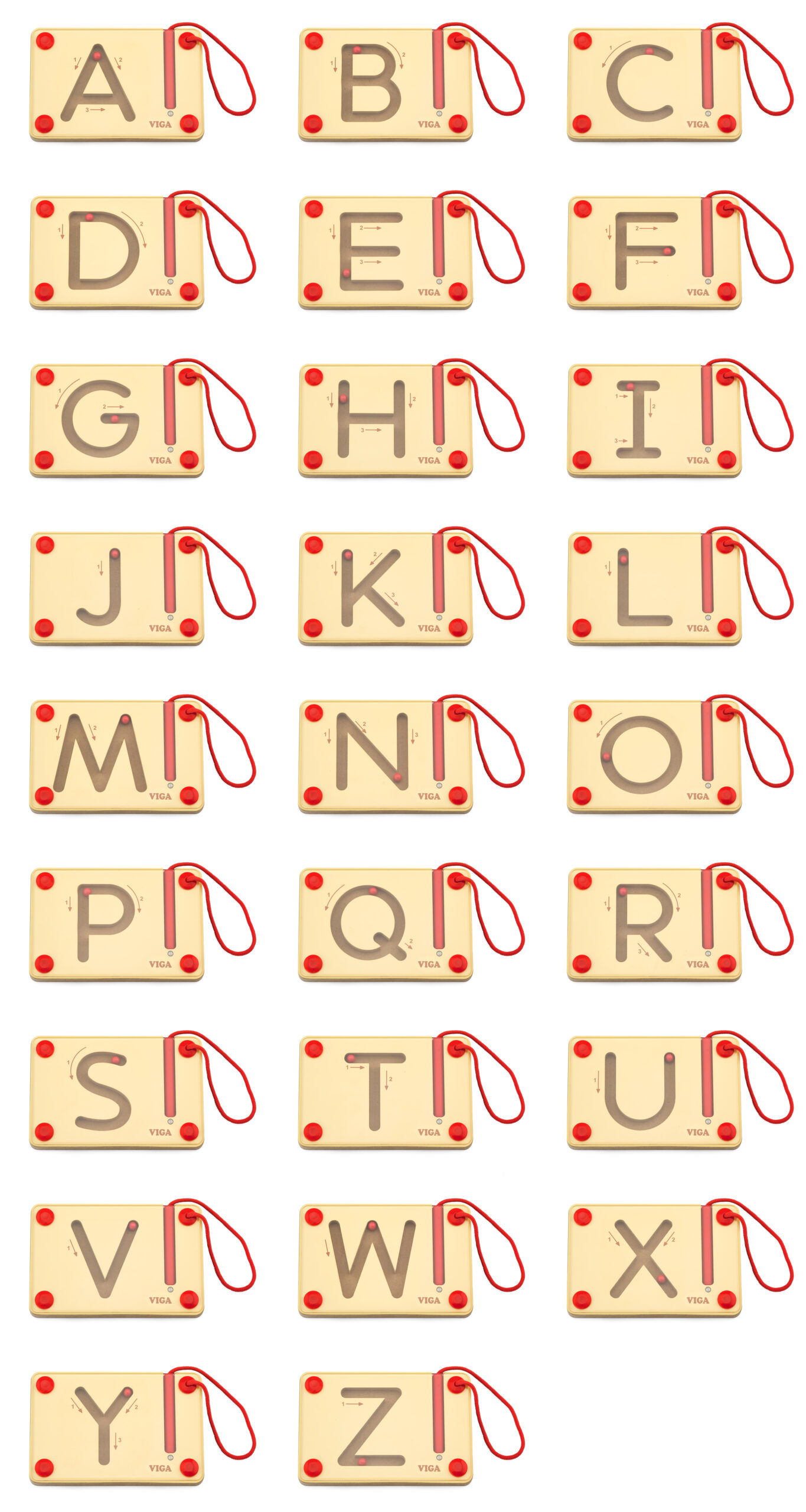 ชุดแท่นไม้แม่เหล็ก ฝึกการเขียนอักษรภาษาอังกฤษ ตัวพิมพ์ใหญ่ เซต 26 ชิ้น ของเล่นเสริมพัฒนาการ,ของเล่นเสริมทักษะ, สื่อการสอน, พร้อมส่ง