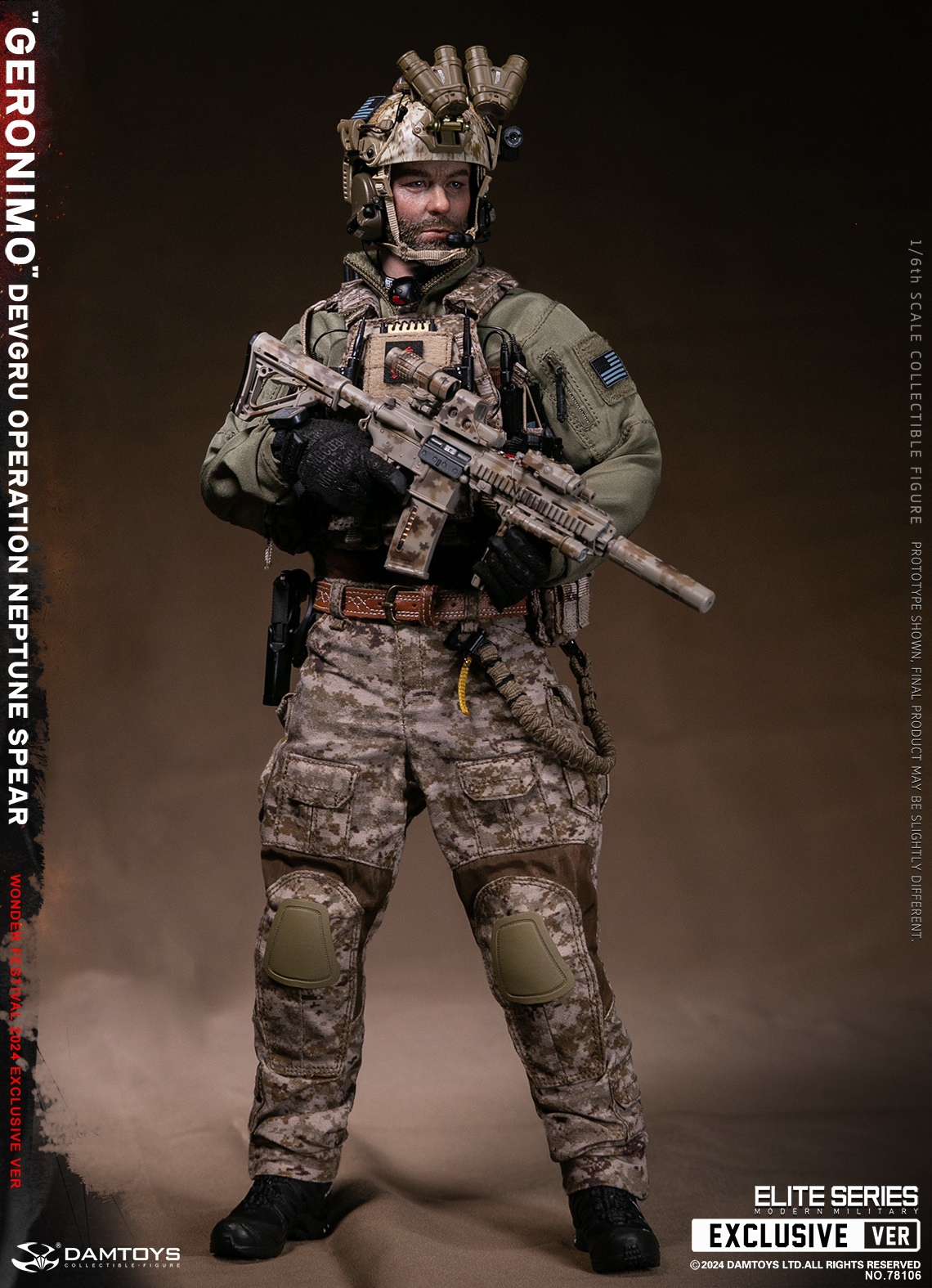 [สั่งจอง] DAMTOYS 78106 1/6 : DEVGRU Operation Neptune Spear “GERONIMO” [WF2024 Exclusive ver]