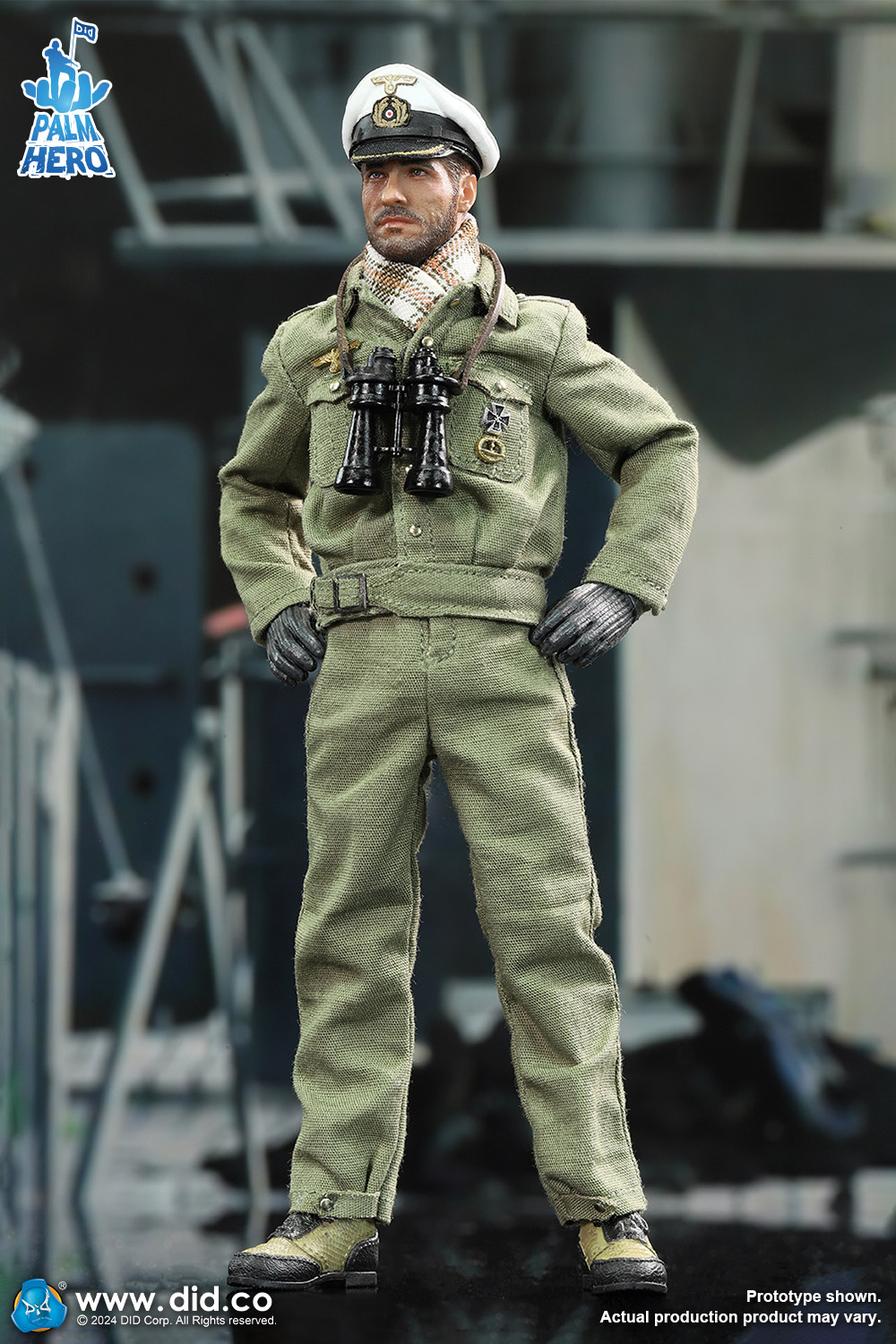[สั่งจอง]DID XD80026 1/12 : Palm Hero Series WWII German U-Boat Commander - Lehmann
