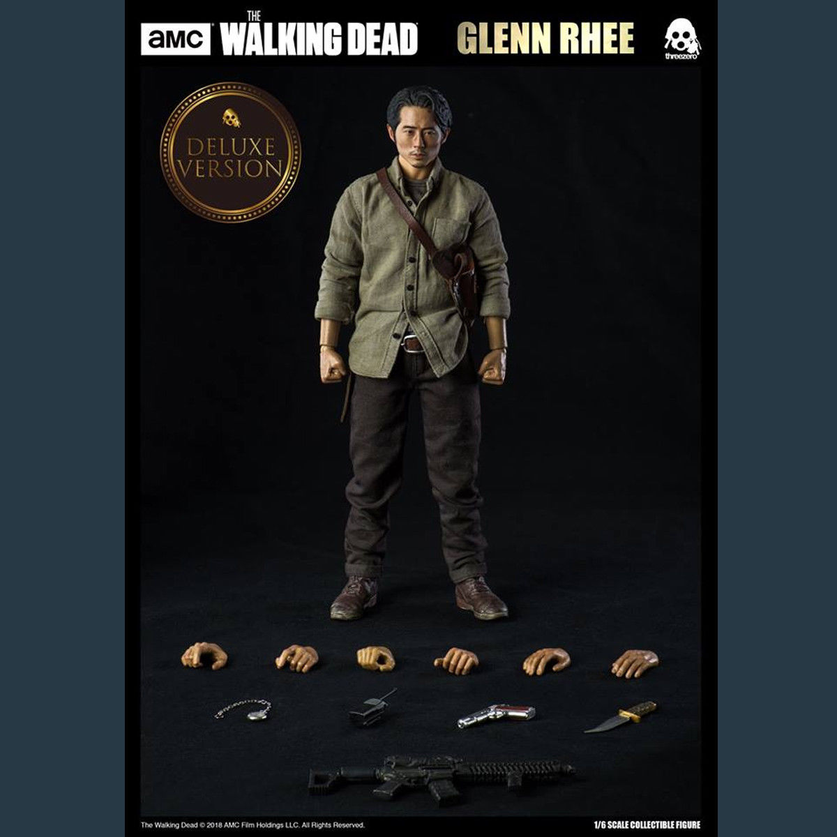[สินค้าพรีออเดอร์] ThreeZero 3Z0038 1/6 The Walking Dead Glenn Rhee Male Model 12" Action Figure (Standard/Deluxe Version)