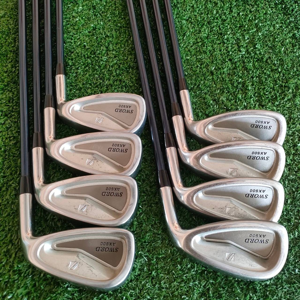 ชุดเหล็ก KATANA SWORD AX500 มีเหล็ก 5 - 9 เเละ PW AW SW ก้าน SWORD 352 DREAMY DISTANCE FLEX R เป็นชุดเหล็กพรีเมี่ยมญี่ปุ่นที่หน้าเด้งมาก!! ไม้กอล์ฟมือสอง ของแท้ BY NakaraLuxurious