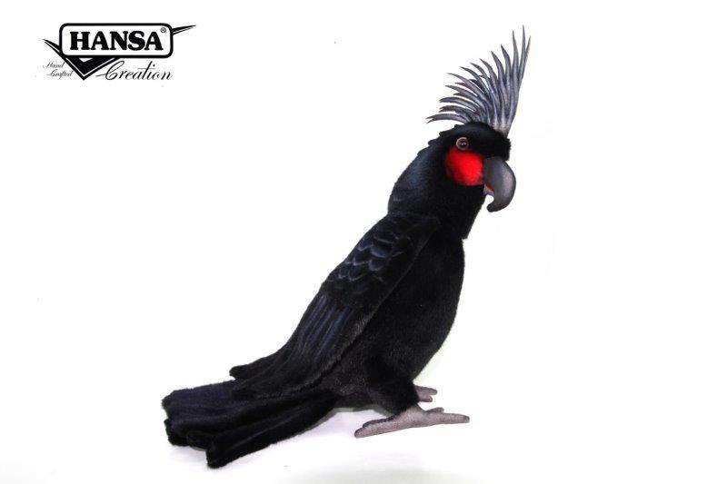8378 Poseable Black Palm Cockatoo 32cm.H