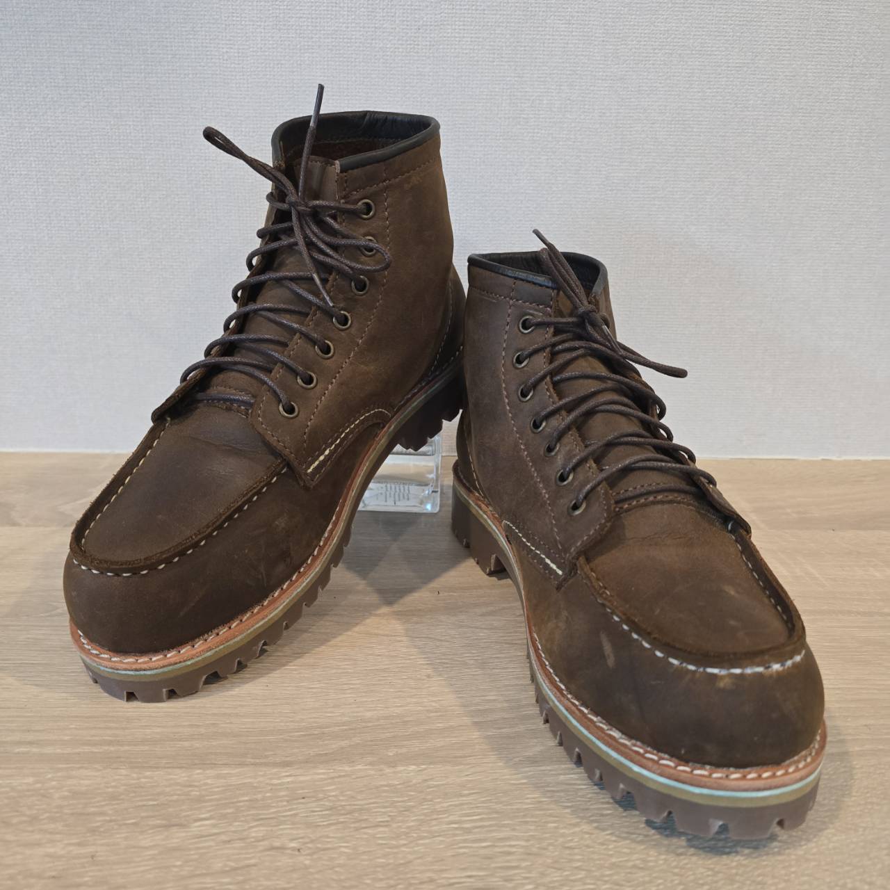 Vintage-02-(เรดวิง)/สีสนิม รองเท้าหนังแท้ สไตล์คลาสสิค วินเทจ