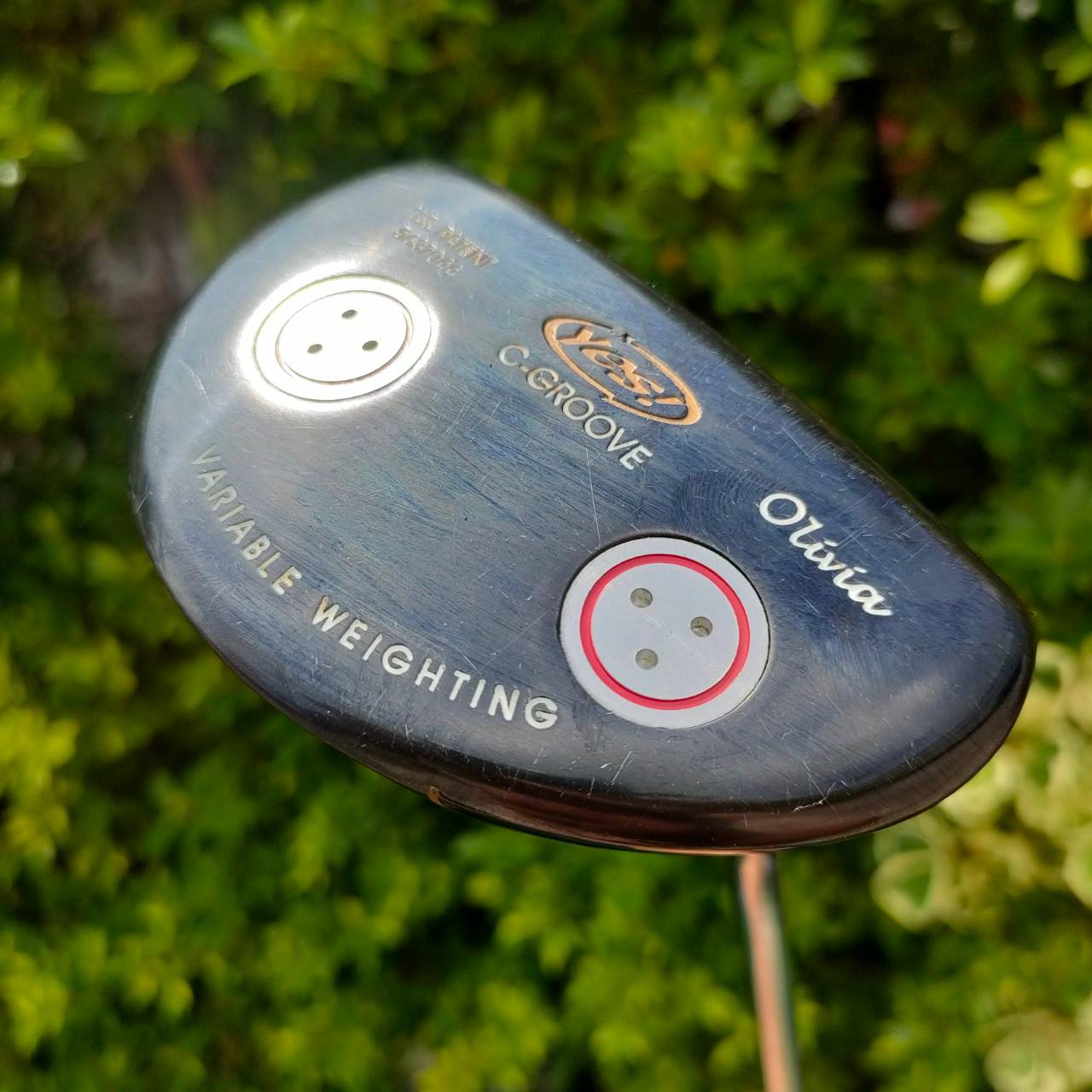 PUTTER YES! C-GROOVE ความยาว 34 นิ้ว Olivia Mallet ก้าน YES! C-GROOVE พัตต์ดีมากๆ มีถ่วงบล๊านซ์ ทั้งสองจุด ทรงซาลาเปา ไม้กอล์ฟมือสอง ของแท้ BY NakaraLuxurious