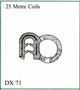 Kumitiiviste korkeus 15mm, leveys 25mm =9e