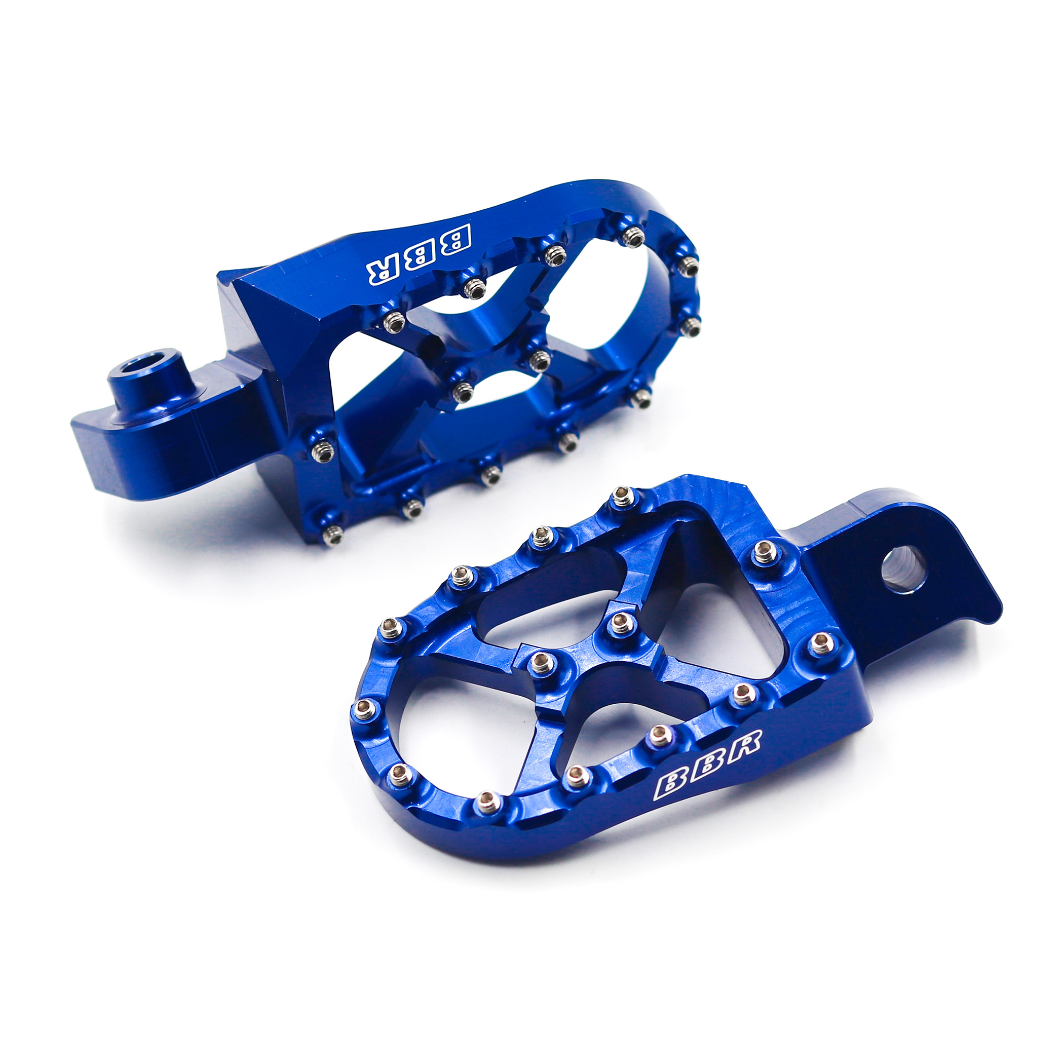 พักเท้า Super Zero KLX110/L (ลาย BBR) สีน้ำเงิน