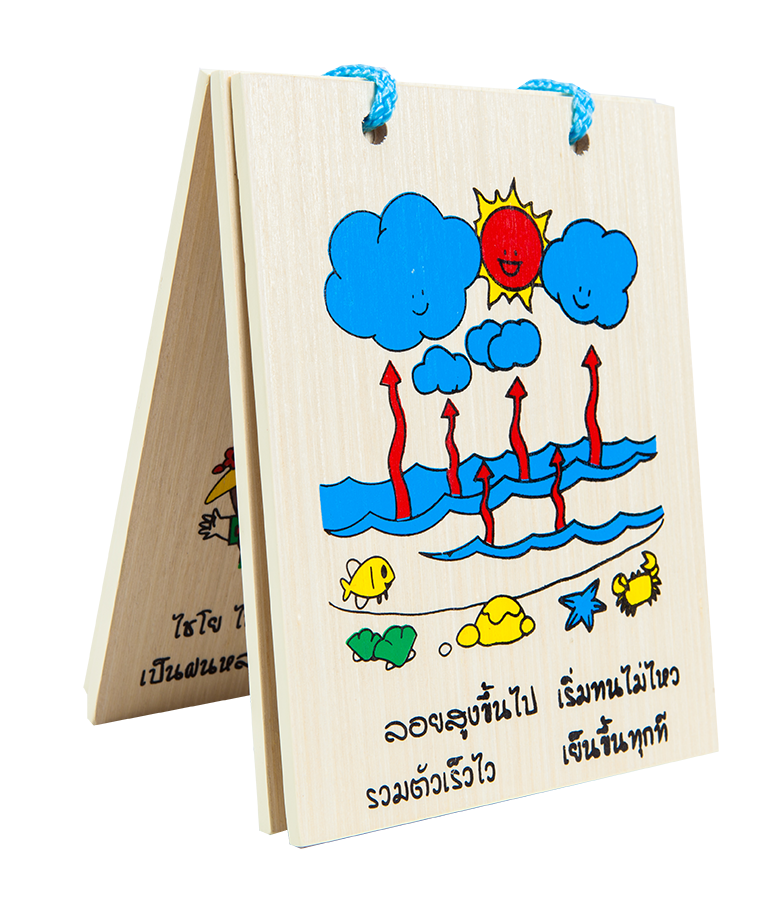หนังสือไม้, เมฆมาจากไหน, ของเล่นไม้, ของเล่นเสริมพัฒนาการ, ของเล่นเด็กอนุบาล, สื่อการสอนเด็กอนุบาล