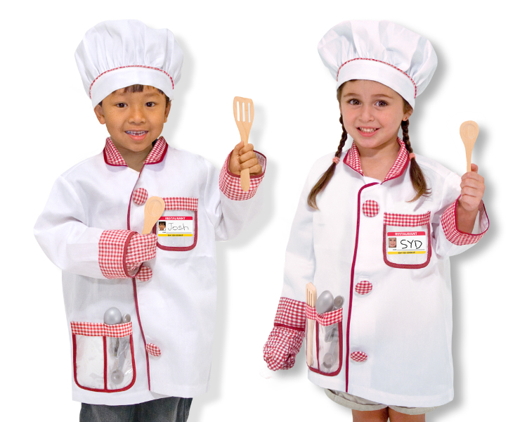 ชุดแฟนซี เชฟ ส่งเสริมการรู้จักทำงาน รู้จักอาชีพ Chef Role Play Costume Set Melissa&Doug, ของเล่นเสริมพัฒนาการ, ของเล่น