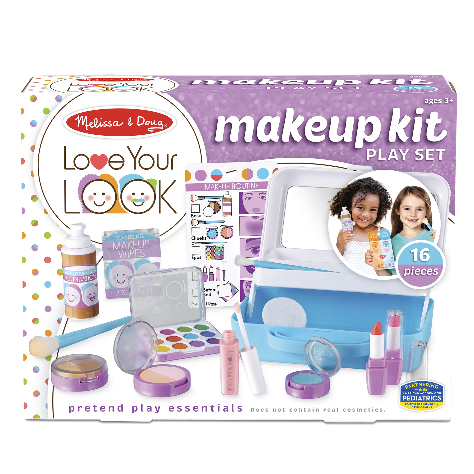 [16 ชิ้น] เซ็ทกระเป๋าอุปกรณ์แต่งหน้า 16 ชิ้น Melissa & Doug Love your Look - Makeup Kit Play Set รีวิวดีใน Amazon USA ไม่เหมือนใคร ไม่มีเครื่องสำอางค์จริงในชุด
