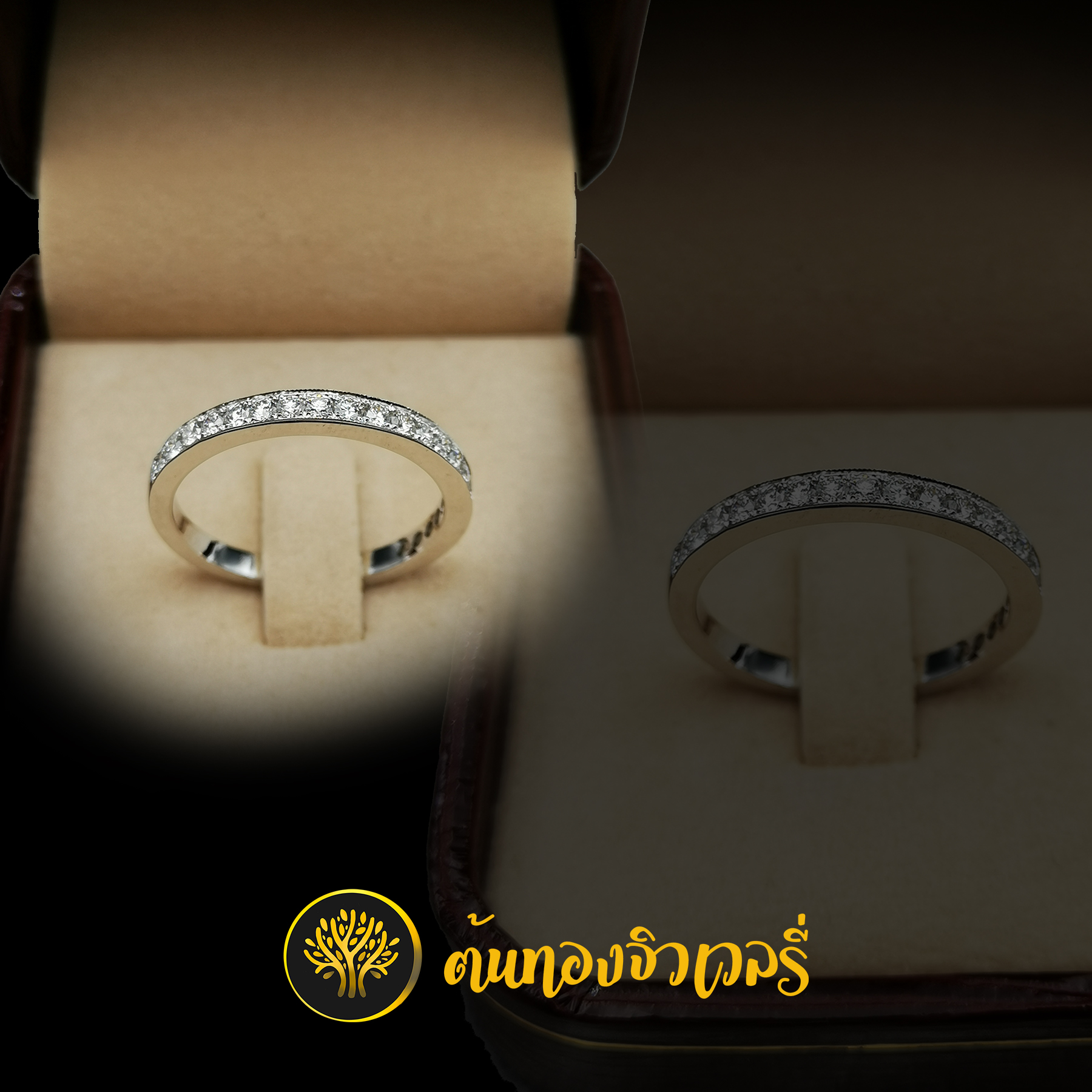 แหวนเพชรแถว ฝังสอด สวยเก๋อีกแล้วว งานเรียบๆ ก็ดูดีเหมือนกันนะเนี่ย