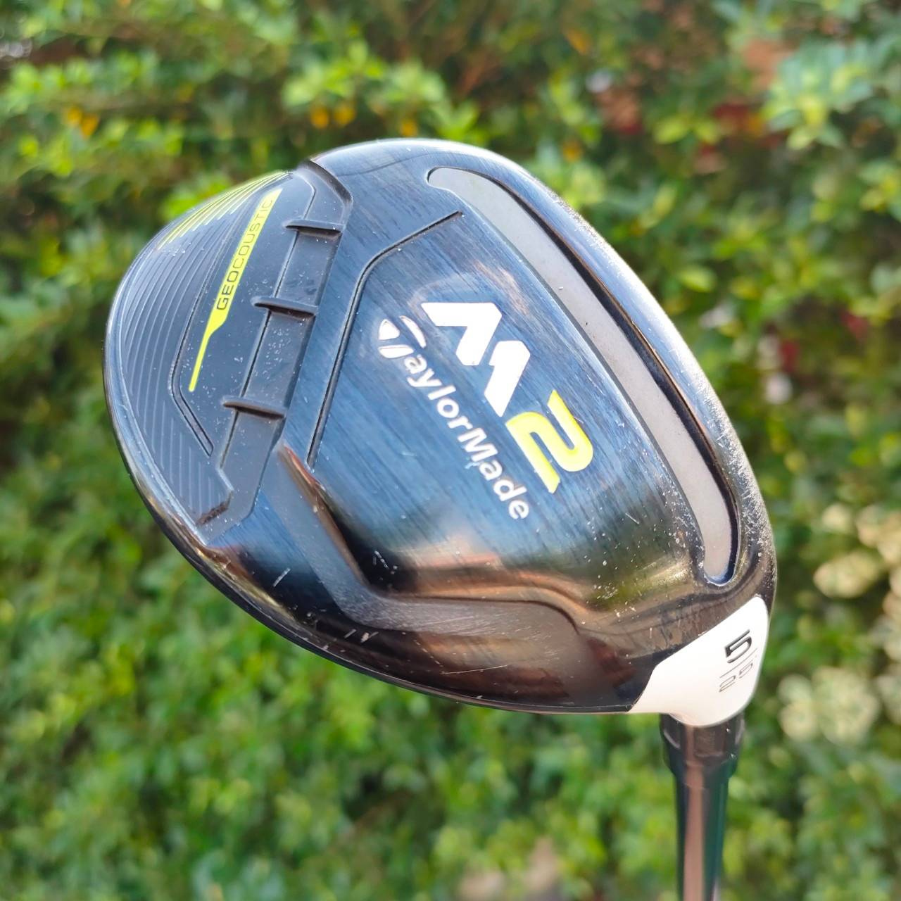 HYBRID 5 TAYLORMADE M2 องศา 25 ก้าน MISUBISHI RAYON TM5 -217 FLEX S เป็นตัวหนังสือสีเขียวสะท้อนแสง รุ่นใหม่!! ไม้กอล์ฟมือสอง ของแท้ BY NakaraLuxurious