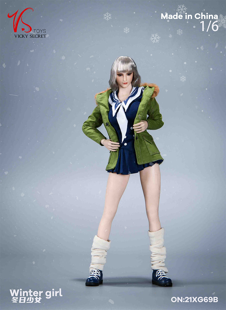 [สั่งจอง]VSTOYS 21XG69 1/6 : Winter girl Headsculpt+ JK Suit (Without Plastic Body)