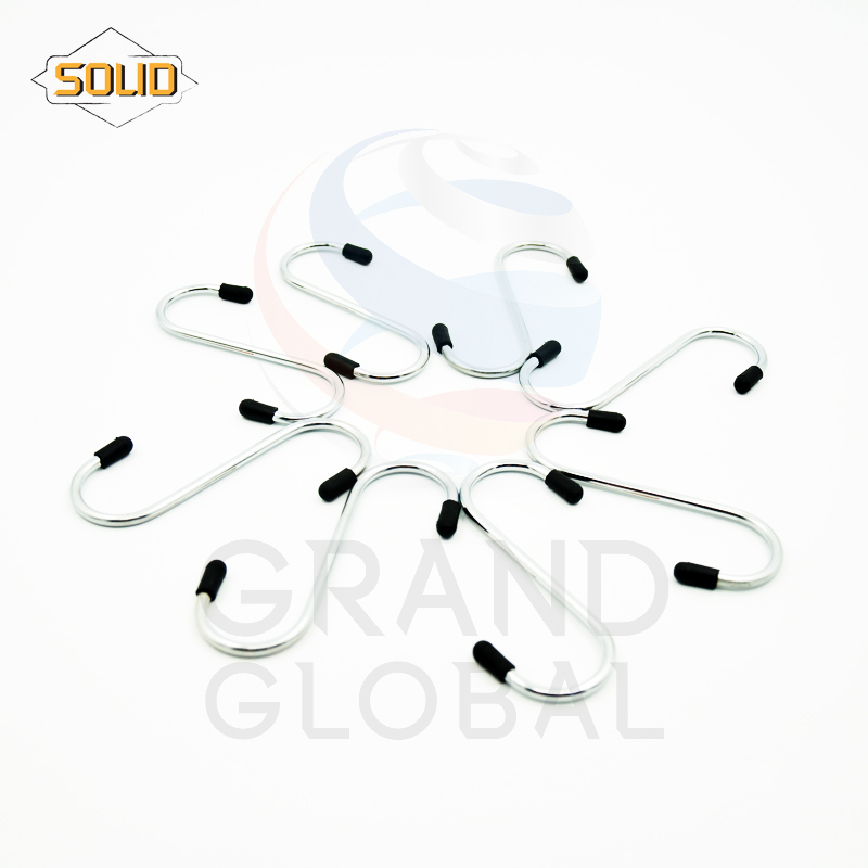 SOLID ตะขอแขวน ทรง โค้ง รูป ตัว S แขวน สิ่งของ ตะขอ เกี่ยว ห้อย อนกประสงค์ 8 ชิ้นต่อแพ็ค