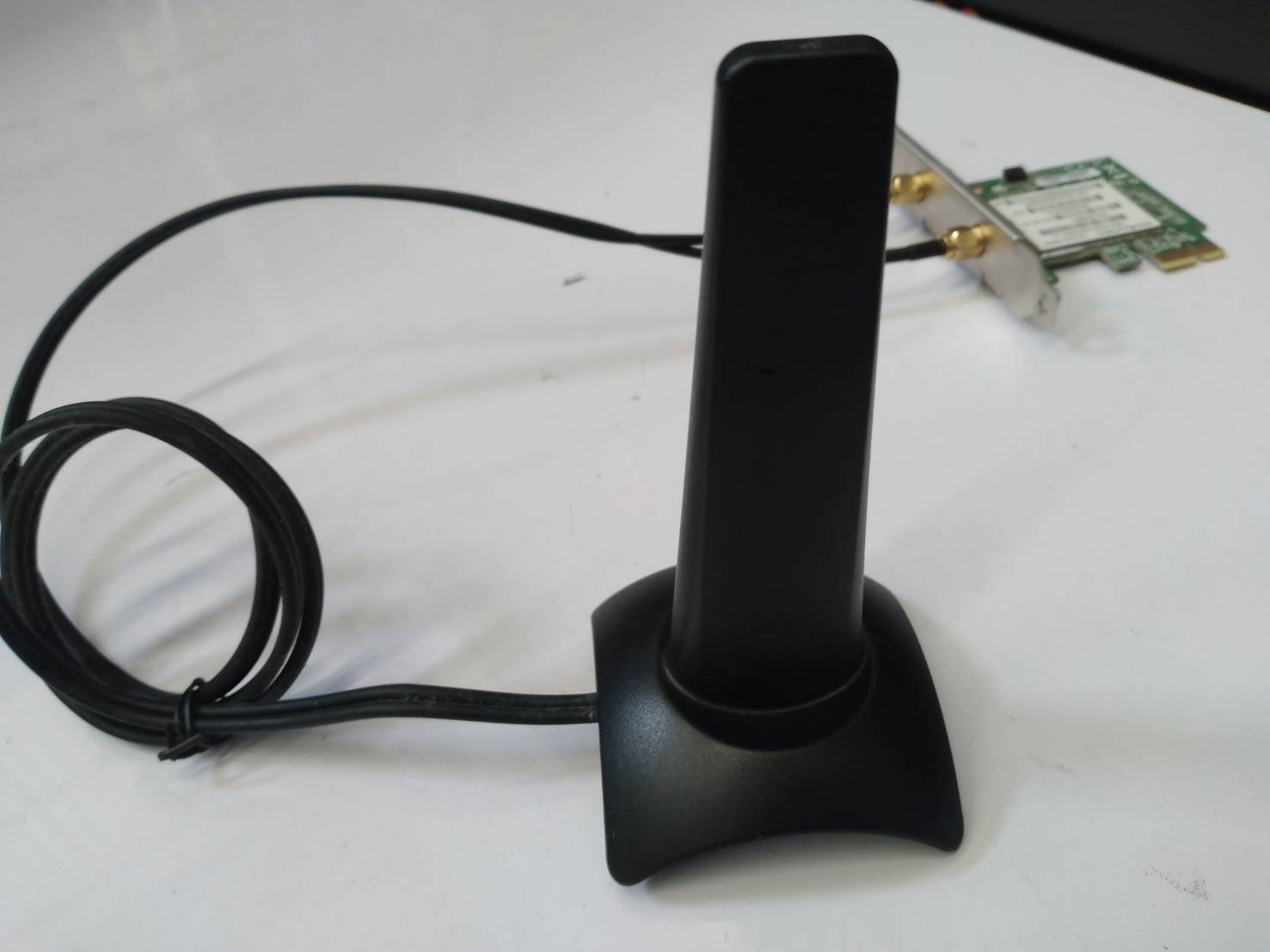 WL-LAN 802.11 B/G/N PCI-E Wireless Adapter Card 466808-002 with 497317-003 Ant พร้อมเสาแบบดี