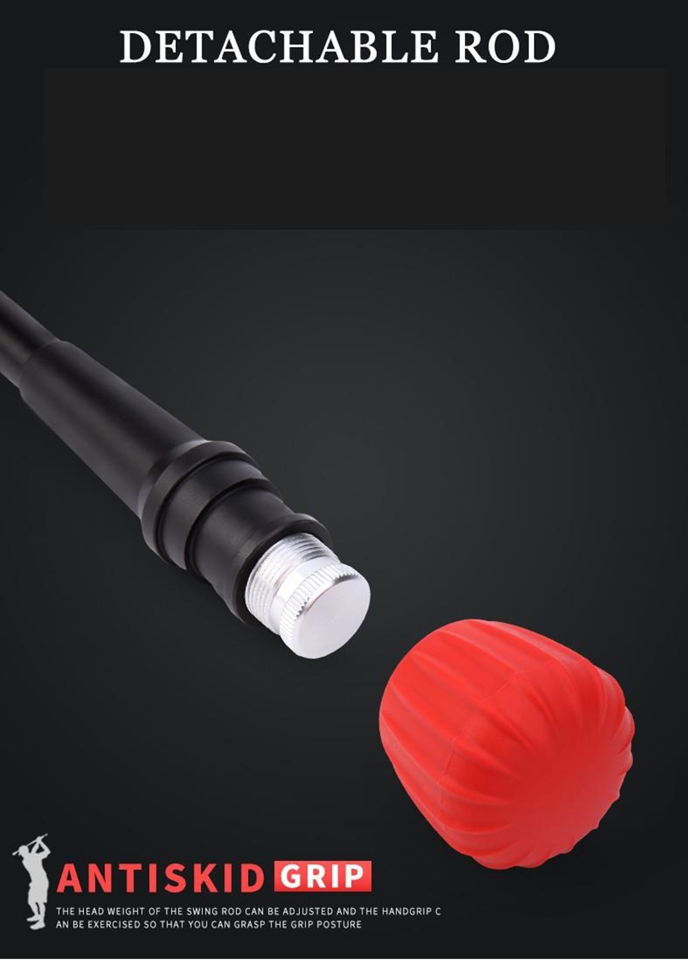 Swing Practice Stick อุปกรณ์ฝึกซ้อมวงสวิง PGM HGB016 อุปกรณ์ฝึกความแข็งแรงและจังหวะในการตี รุ่นใหม่ล่าสุด!!! ( สีเขียว )