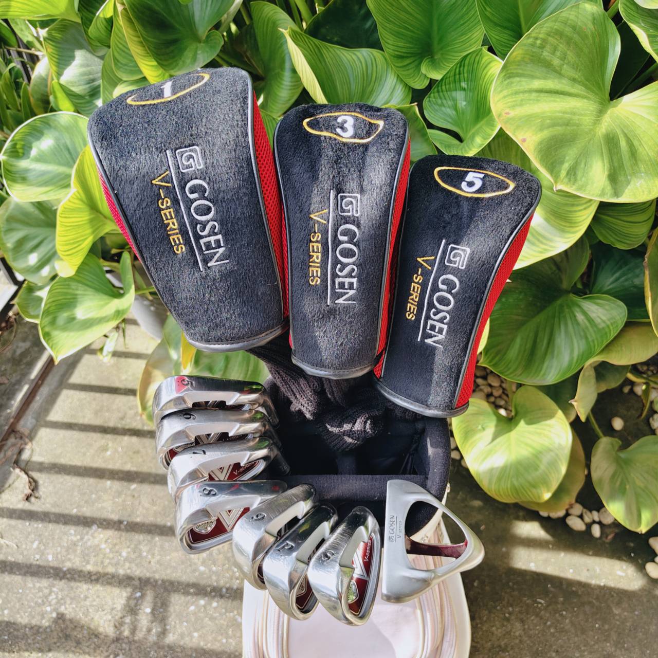 ไม้กอล์ฟสำหรับผู้หญิง FULLSET GOSEN JAPAN V-SERIES ชุดพรีเมี่ยมจากญี่ปุ่น 🔴 เบา ตีง่าย สวย