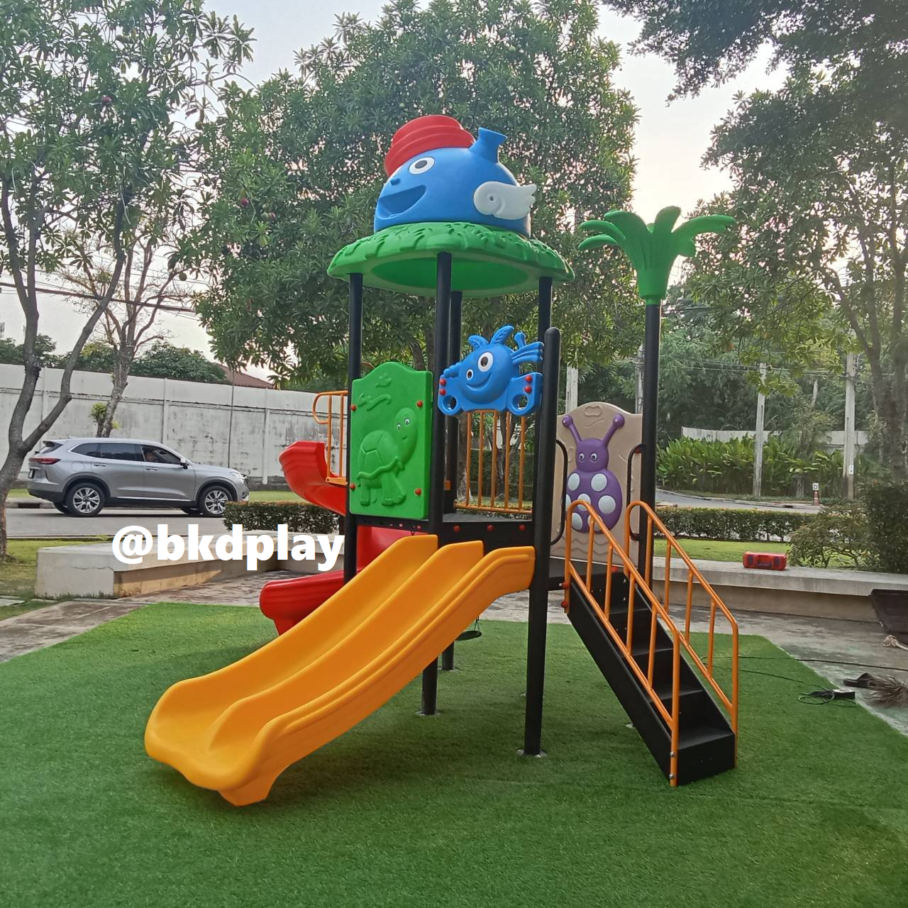 เครื่องเล่นสนามกลางแจ้ง ในร่ม, ชุดนกน้อยกับต้นไม้ กระดานลื่น, ของเล่น,ครุภัณฑ์สนามเด็กเล่น, สพฐ,โครงการโรงเรียนประชารัฐ playground,สไลเดอร์,ของเล่นเสริมพัฒนาการ,เครื่องเล่นสนาม, สนามเด็กเล่น