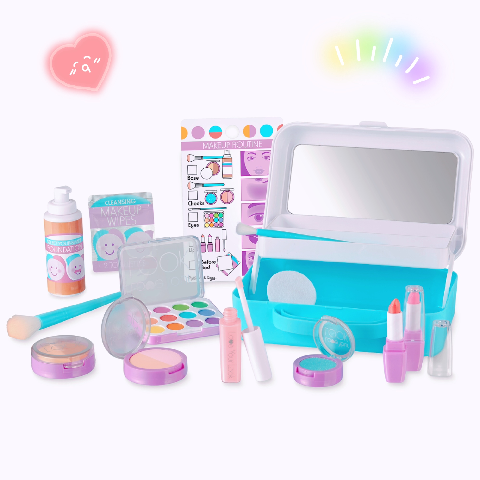 [16 ชิ้น] เซ็ทกระเป๋าอุปกรณ์แต่งหน้า 16 ชิ้น Melissa & Doug Love your Look - Makeup Kit Play Set รีวิวดีใน Amazon USA ไม่เหมือนใคร ไม่มีเครื่องสำอางค์จริงในชุด