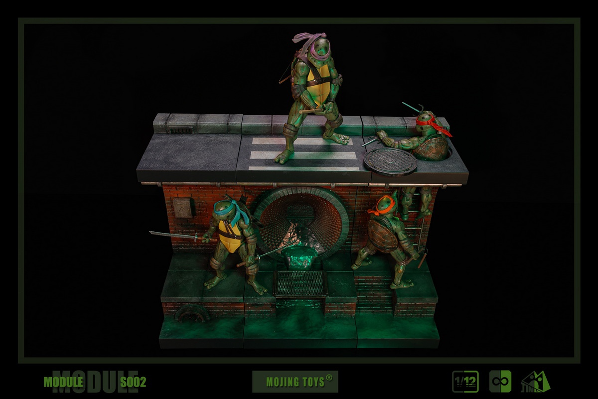 [สั่งจอง] mOjingToys 1/12 Module series American comic sewer DIORAMA BASE