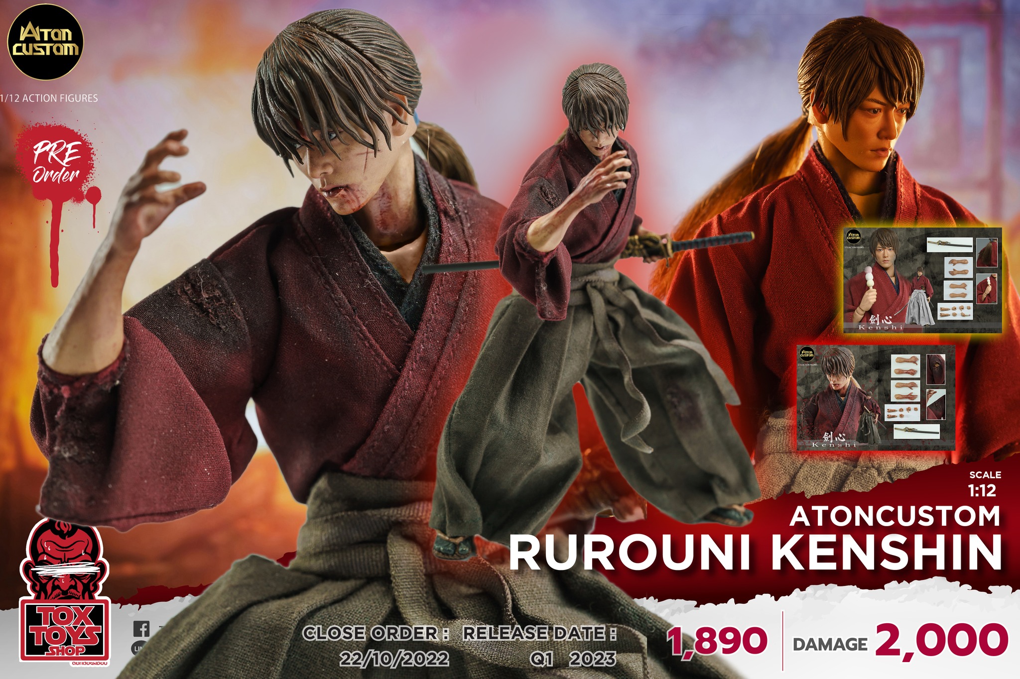 [สั่งจอง] Atoncustom 1/12 : Rurouni Kenshin