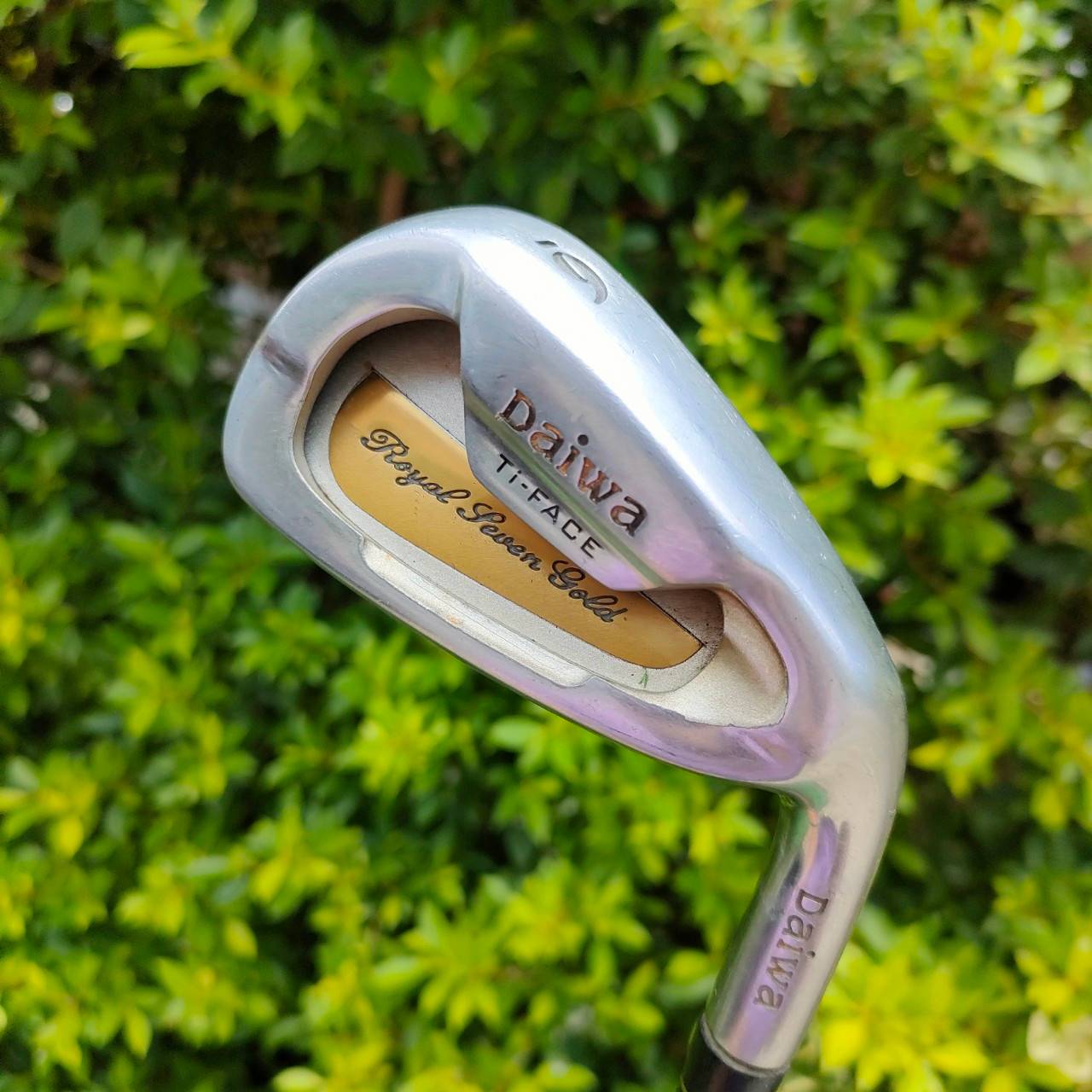 ชุดเหล็ก DAIWA DAIWA ROYAL LEVEN GOLD เป็นชุดพรีเมี่ยมสูงสุดของแบรนด์ DAIWA TI - FACE หน้าไทเทเนี่ยม หน้าเด้งแบบสุดขีด มีเหล็ก 6 - 9 เเละ PA SW ก้าน DAIWA ROYAL LEVEN GOLD FLEX R ไม้กอล์ฟมือสอง ของแท้ BY NakaraLuxurious