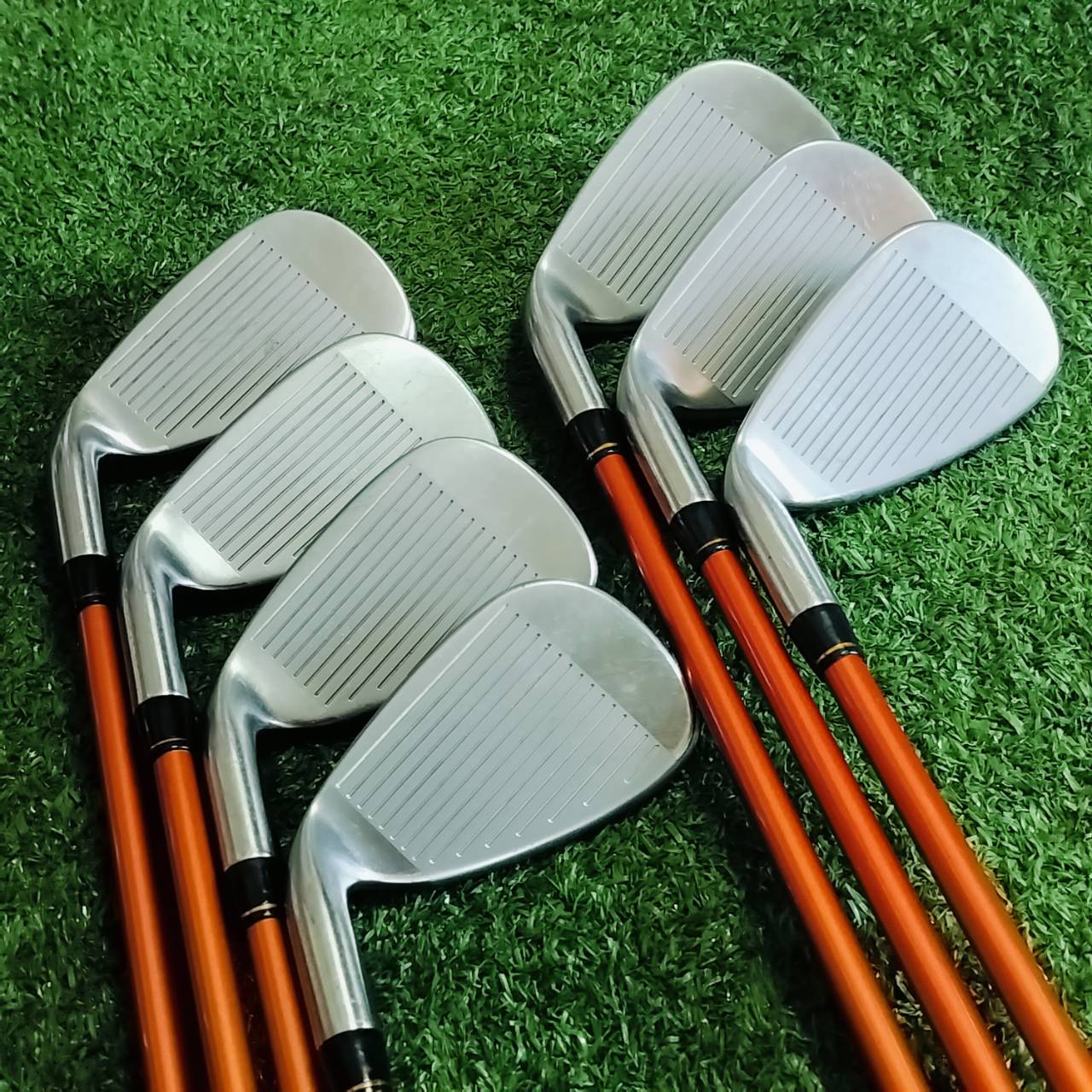 ชุดเหล็ก MAXFLI POWERMAX EXTRA WIDE SOLE มีเหล็ก 5 6 7 8 9 PW เเละ AW ก้าน POWERMAX FLEX R ทั้งชุด ไม้กอล์ฟพรีเมี่ยมมือสอง ของแท้ By NakaraLuxurious