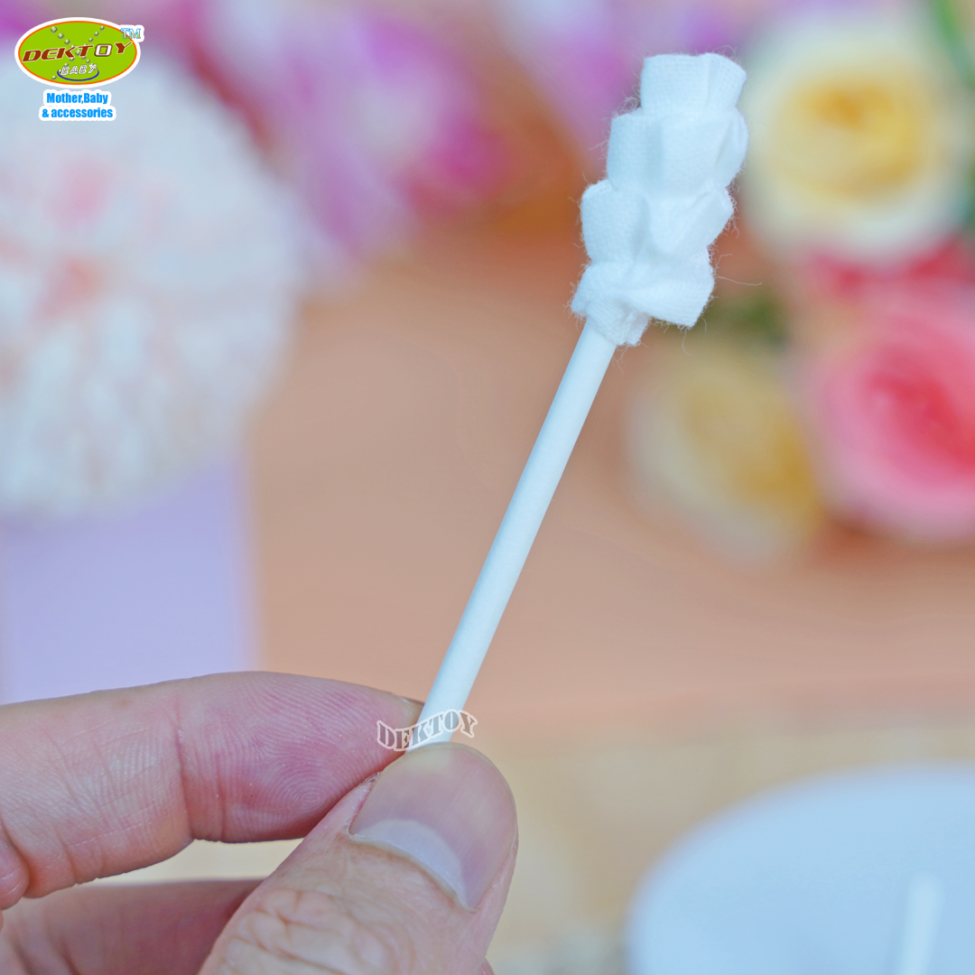 MISTER FOX (มิสเตอร์ฟอกซ์) Gauze Brush แปรงผ้าก๊อซ รุ่นหัวเกลียว (1กระปุก บรรจุ 30 ชิ้น)