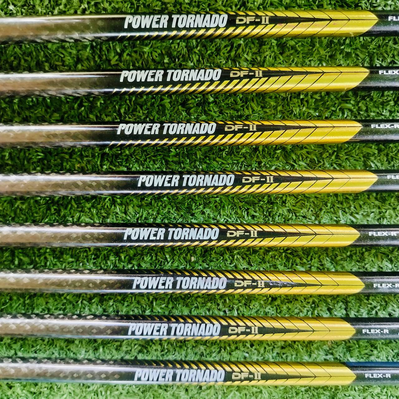 ชุดเหล็ก KASCO POWER TORNADO DF-II MARAGING หน้าเด้งจัด !!! มีเหล็ก 5-9 เเละ PW AW SW ก้าน KASCO POWER TORNADO DF-II FLEX R เป็นชุดเหล็กหน้าเด้ง MARAGING !!! พรีเมี่ยมสูงสุดของ KASCO JAPAN ไม้กอล์ฟพรีเมี่ยมมือสอง ของแท้ By NakaraLuxurious