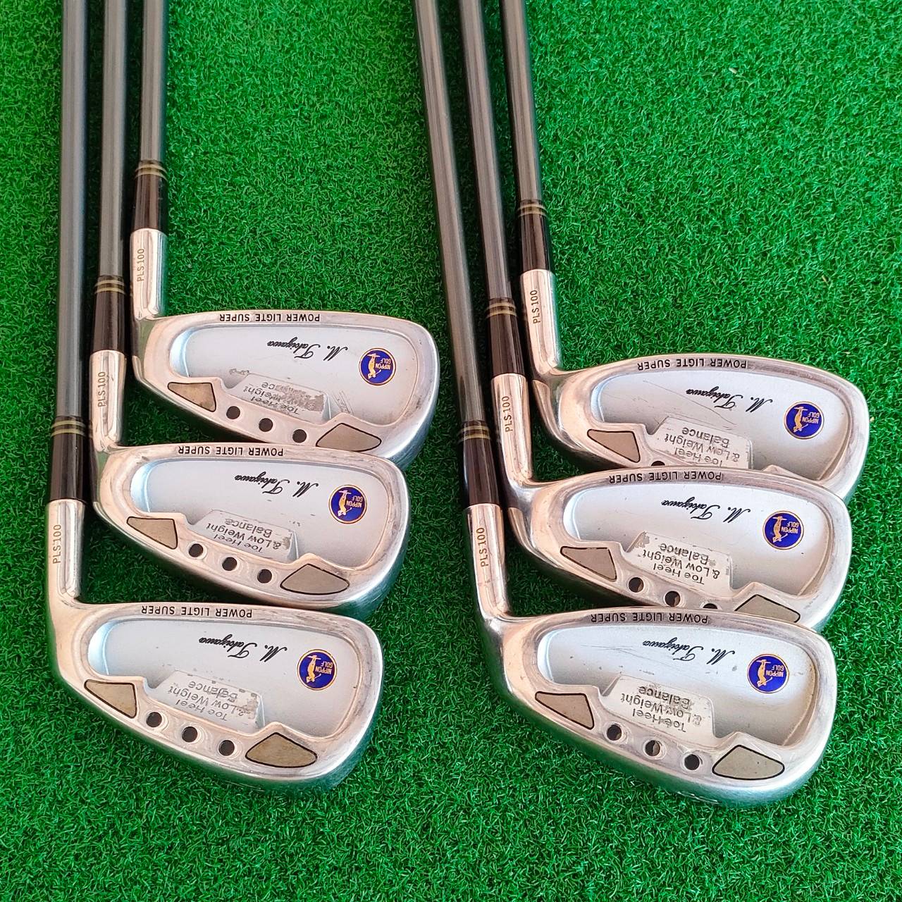 ชุดเหล็ก NIPPON GOLF POWER LIGTE SUPER มีเหล็ก 5-9 PW ก้าน TOUR KICK FLEX R ถ่วงทังสเตนสองด้าน ตีตรงมากๆ เน้นตีง่าย และตีนุ่ม MADE IN JAPAN .