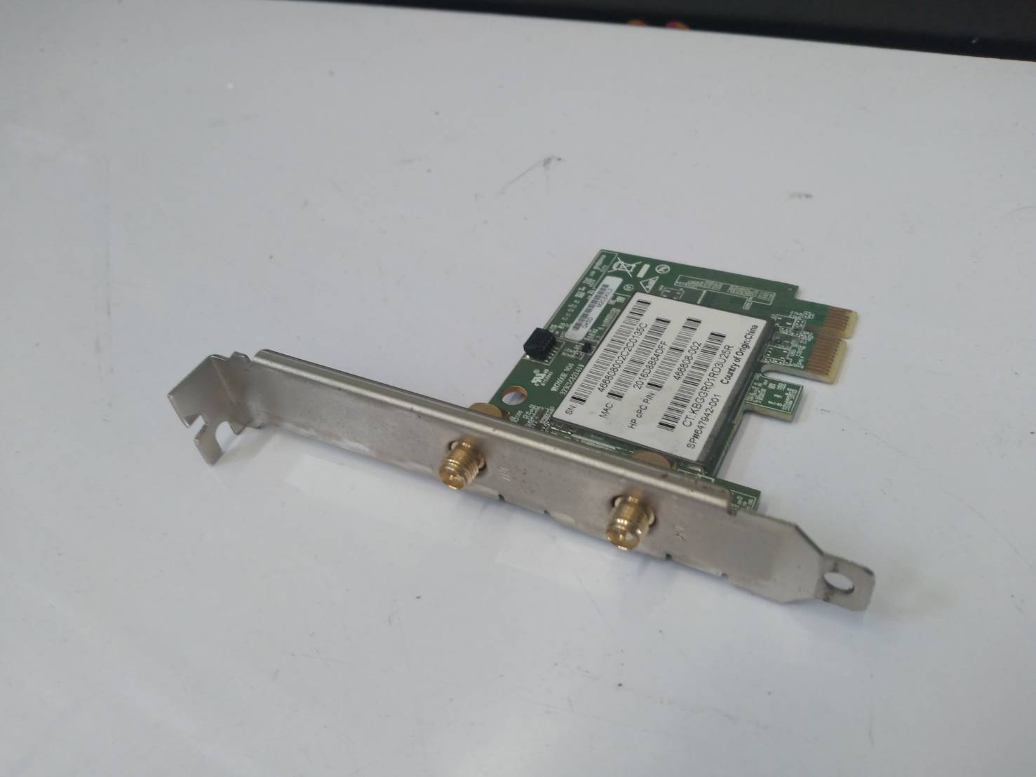 WL-LAN 802.11 B/G/N PCI-E Wireless Adapter Card 466808-002 with 497317-003 Ant ไม่มีเสา