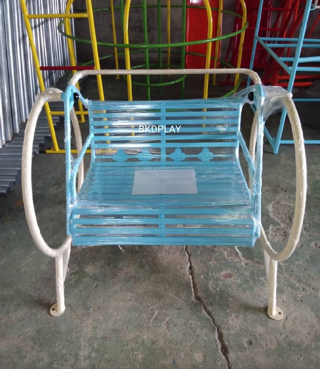 เครื่องเล่นสนามเหล็ก เก้าอี้โยก ชิงช้ากลม ขนาด 1 เมตร ราคาโรงงาน สินค้าสั่งทำ 7-15 วัน ขนาด 60x100x80 ซม.
