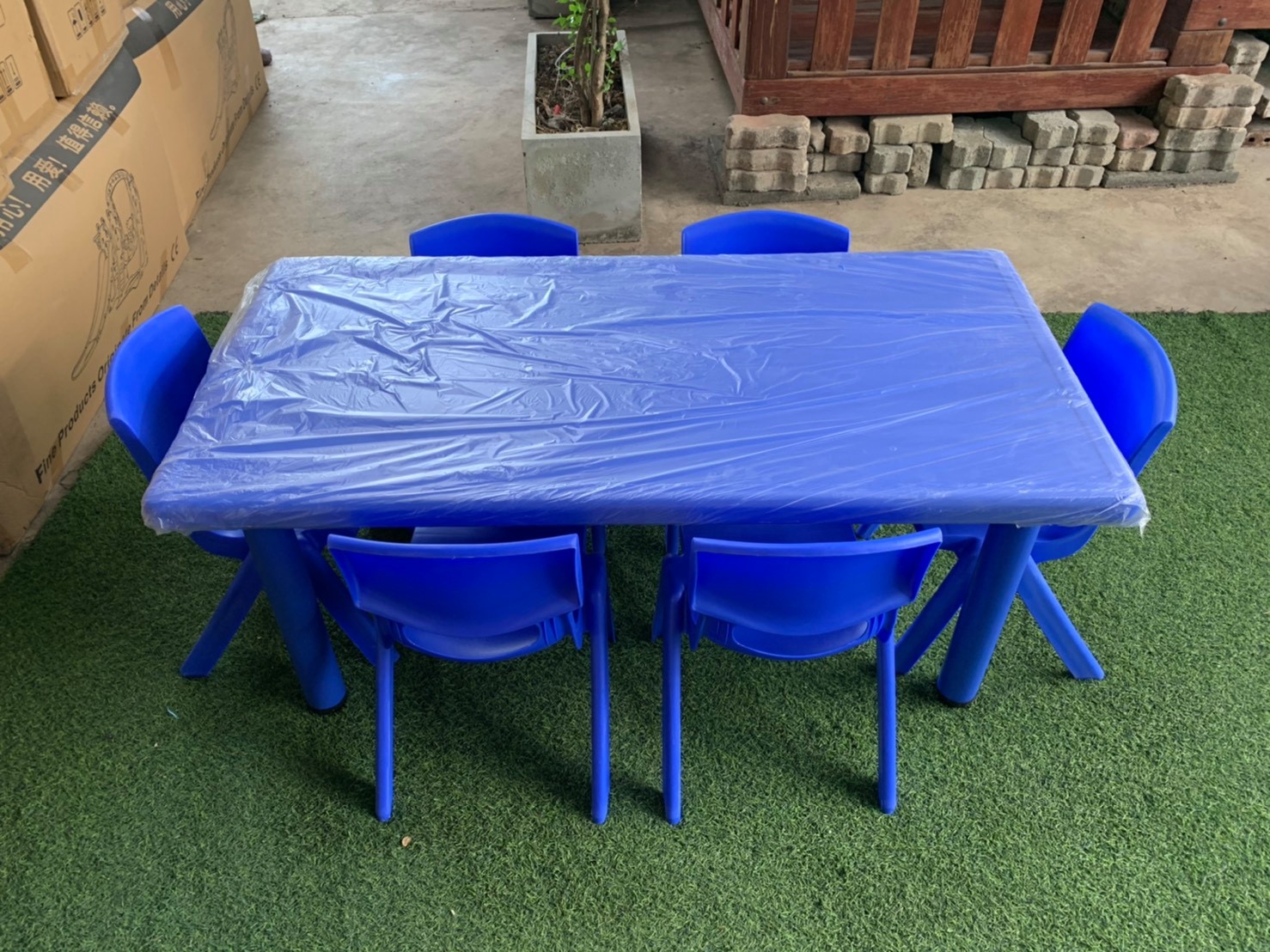 โต๊ะนักเรียน,โต๊ะเขียนหนังสือเด็ก,โต๊ะเรียน, โต๊ะสี่เหลี่ยมผืนผ้า พลาสติก ปรับระดับได้ ราคาโรงงาน พร้อมส่ง