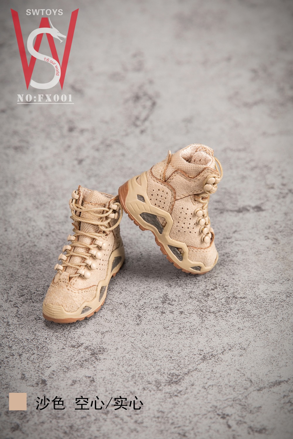 [สั่งจอง]SWtoys FX001 1/6 Mens Tactical Military Boots (Hollow/Solid)