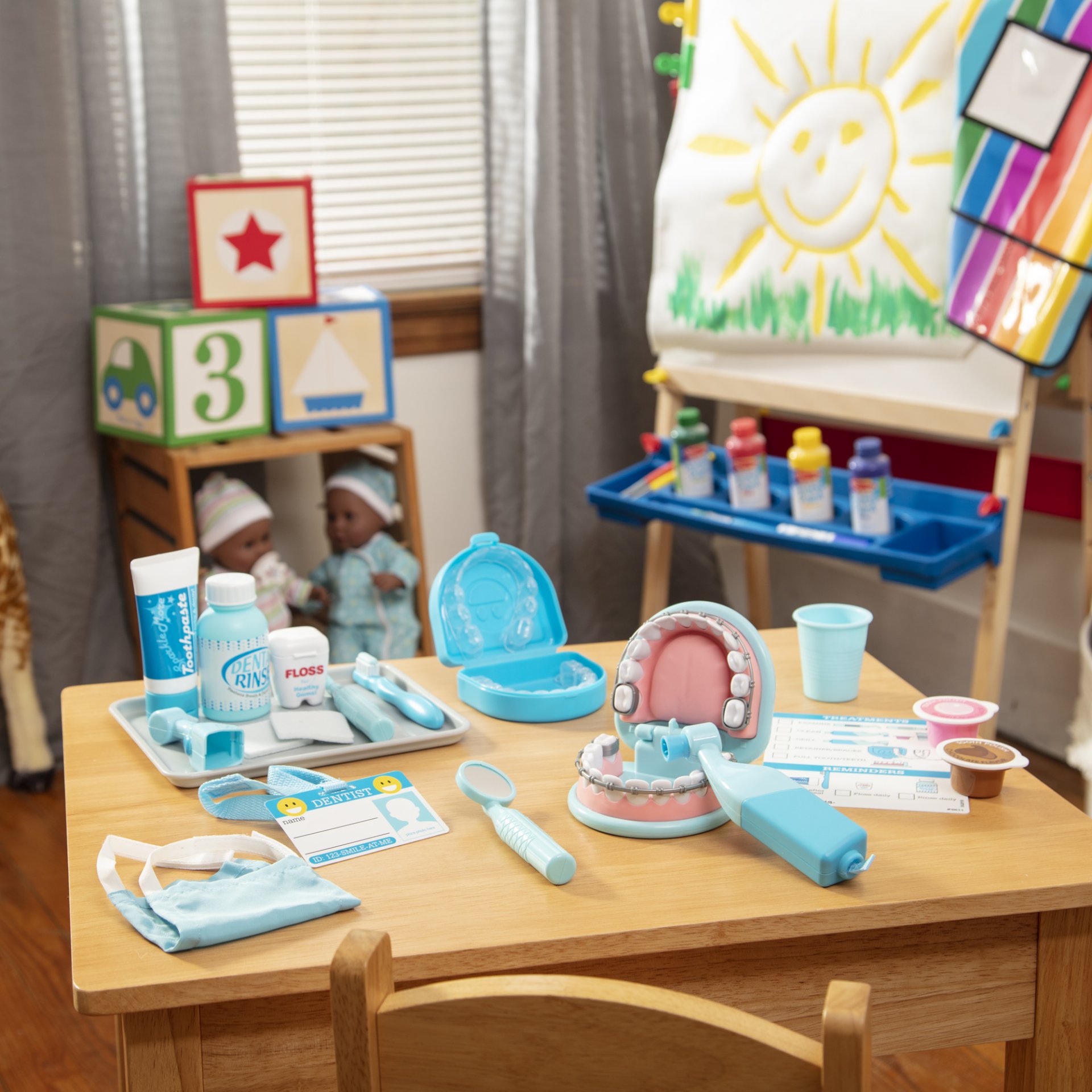 อุปกรณ์หมอฟัน เครื่องมือทันตแพทย์ ชุดฟัน ชุดจัดฟัน ขัดฟัน Melissa รุ่น 8611 ของเล่นเสริมพัฒนาการเด็ก